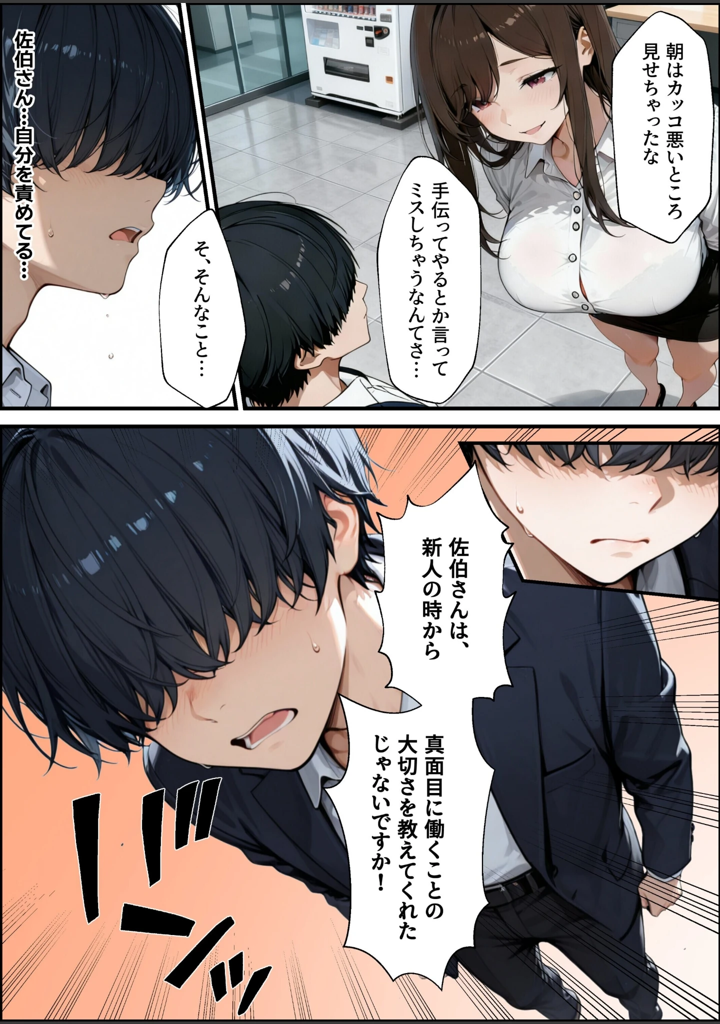 「職場の先輩爆乳OLと秘密の二時間休憩【白抜き修正版】」（ナルミコ） 試し読み 10ページ目