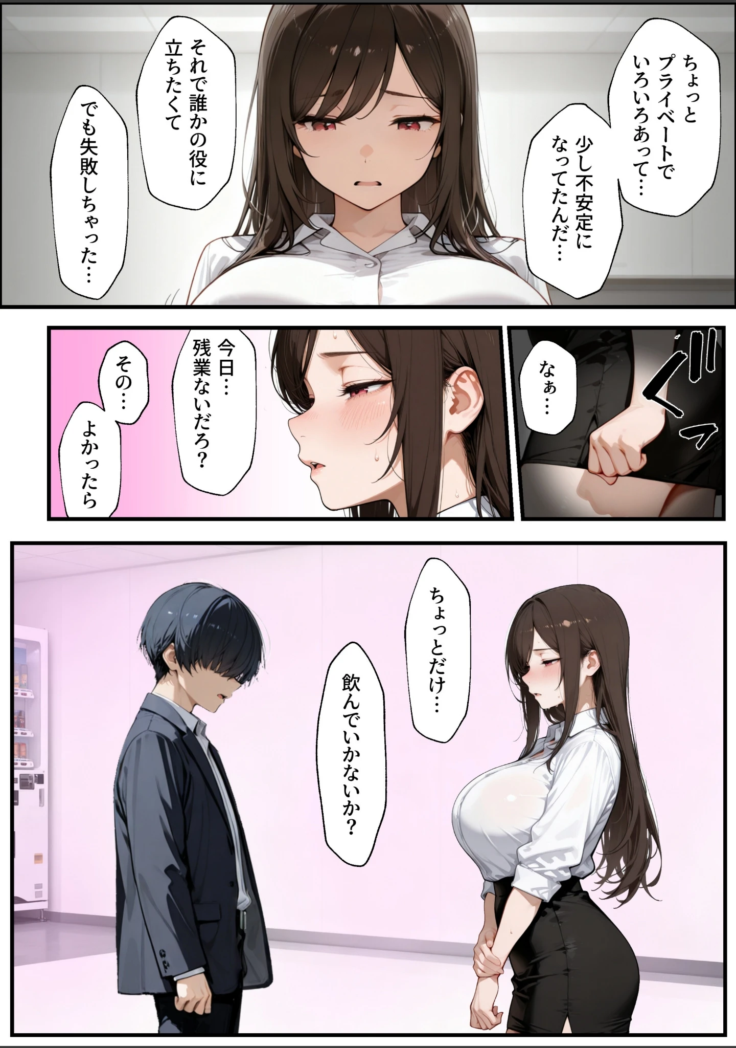 「職場の先輩爆乳OLと秘密の二時間休憩【白抜き修正版】」（ナルミコ） 試し読み 12ページ目