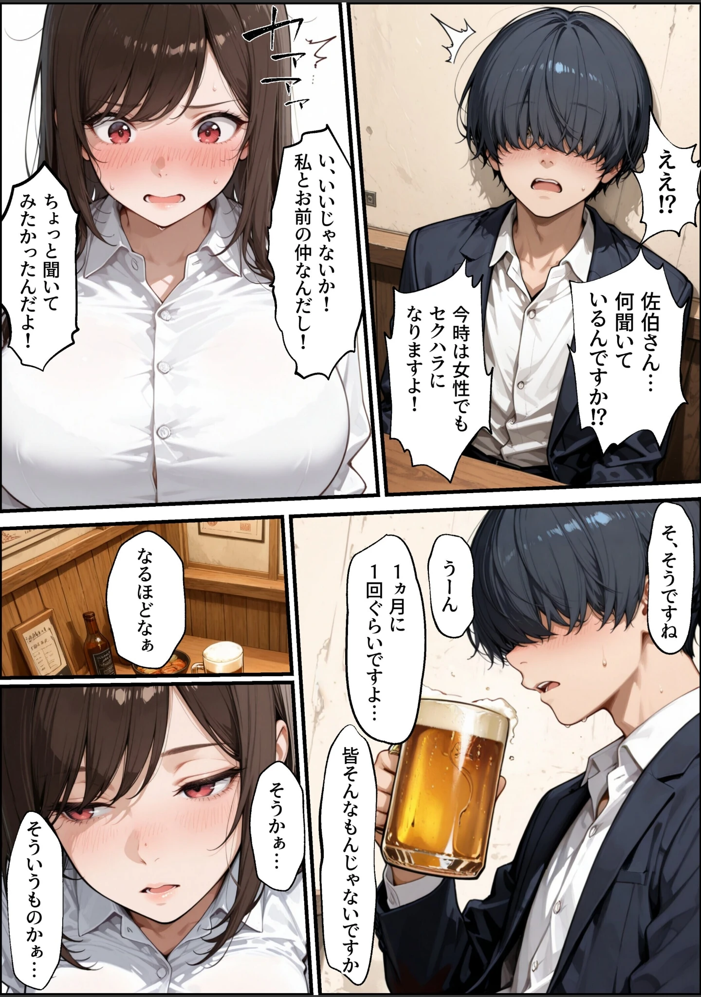 「職場の先輩爆乳OLと秘密の二時間休憩【白抜き修正版】」（ナルミコ） 試し読み 15ページ目