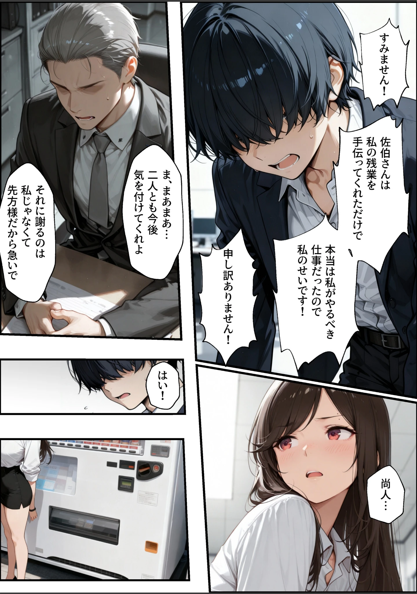 「職場の先輩爆乳OLと秘密の二時間休憩【白抜き修正版】」（ナルミコ） 試し読み 9ページ目