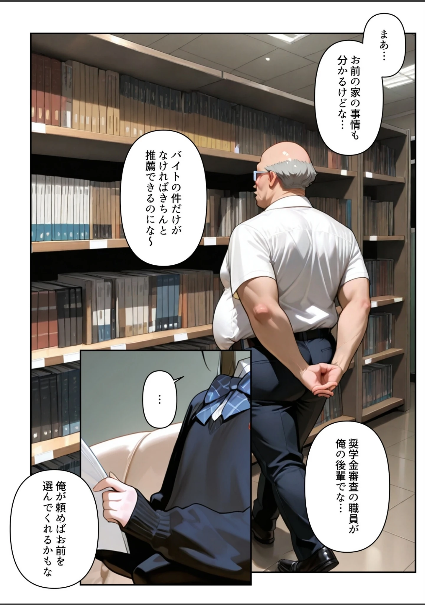 「進路と引き換えに1年間中年の担任教師に私がされたこと〜お巡りさん…早くコイツを○捕して？〜【白抜き修正版】」（ルミナ） 試し読み 10ページ目