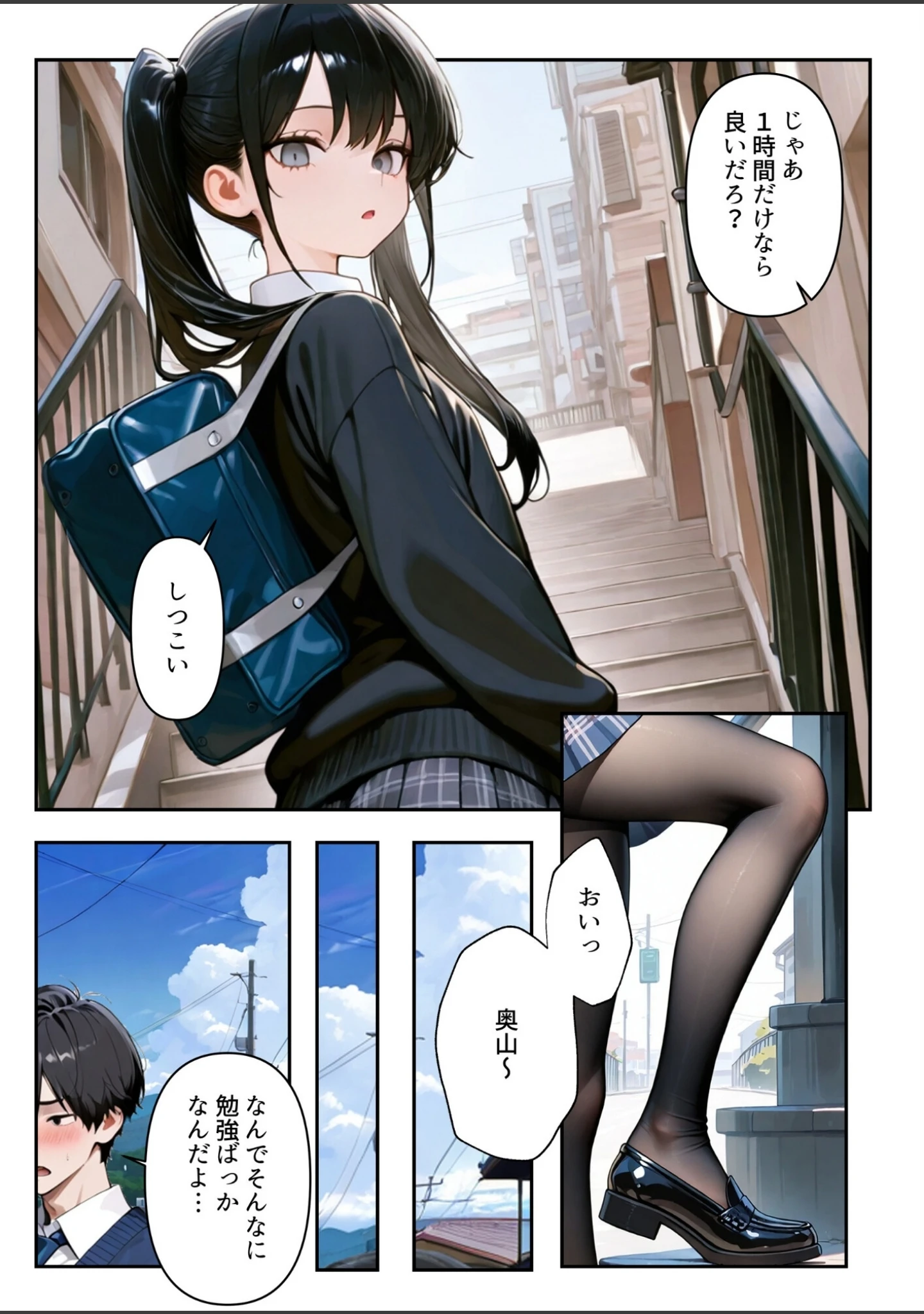 「進路と引き換えに1年間中年の担任教師に私がされたこと〜お巡りさん…早くコイツを○捕して？〜【白抜き修正版】」（ルミナ） 試し読み 2ページ目