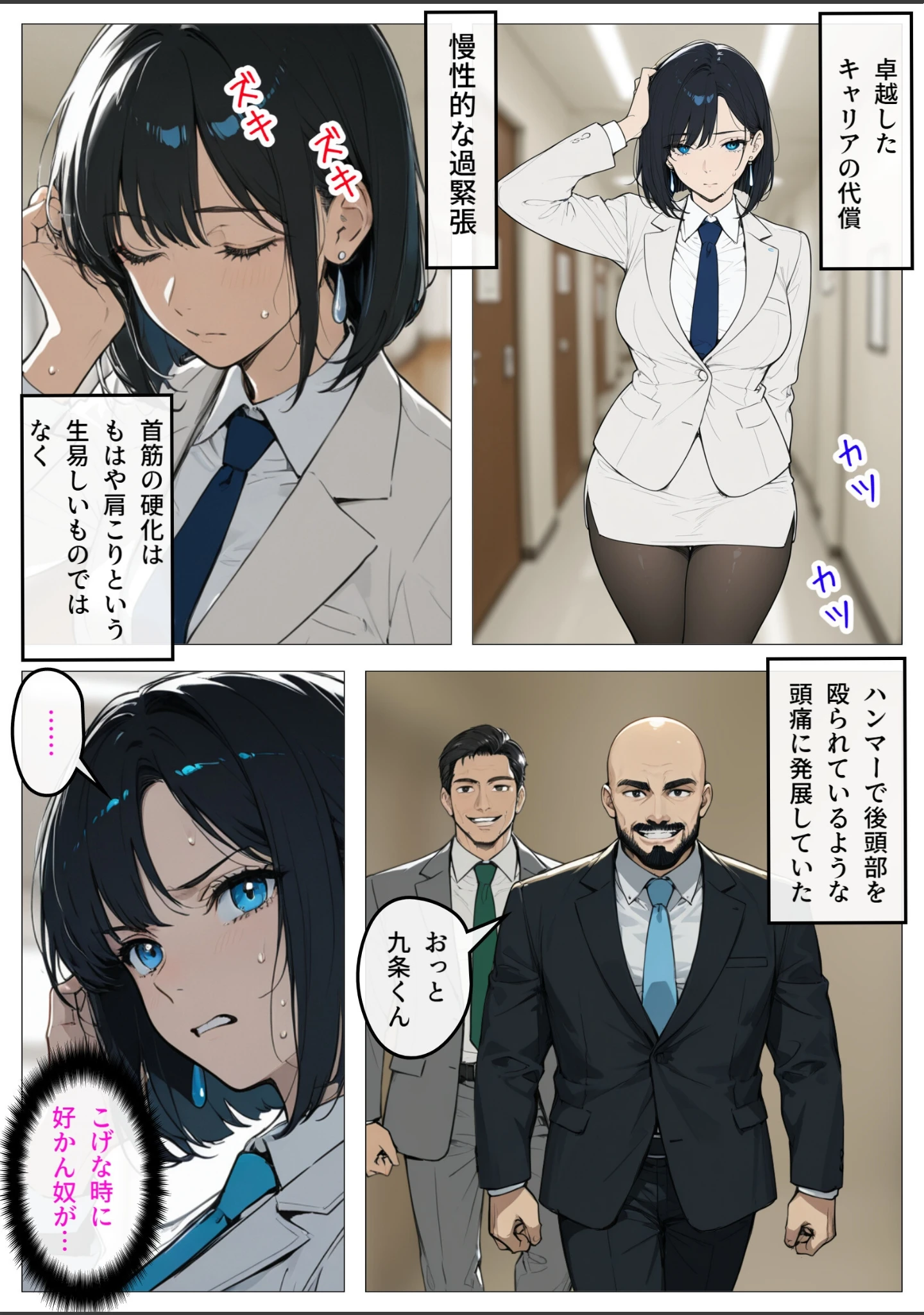 「完璧女上司 無能部下のマッサージを受け 故郷の訛りで大絶叫【白抜き修正版】」（むっちりエクスペリエンス） 試し読み 15ページ目