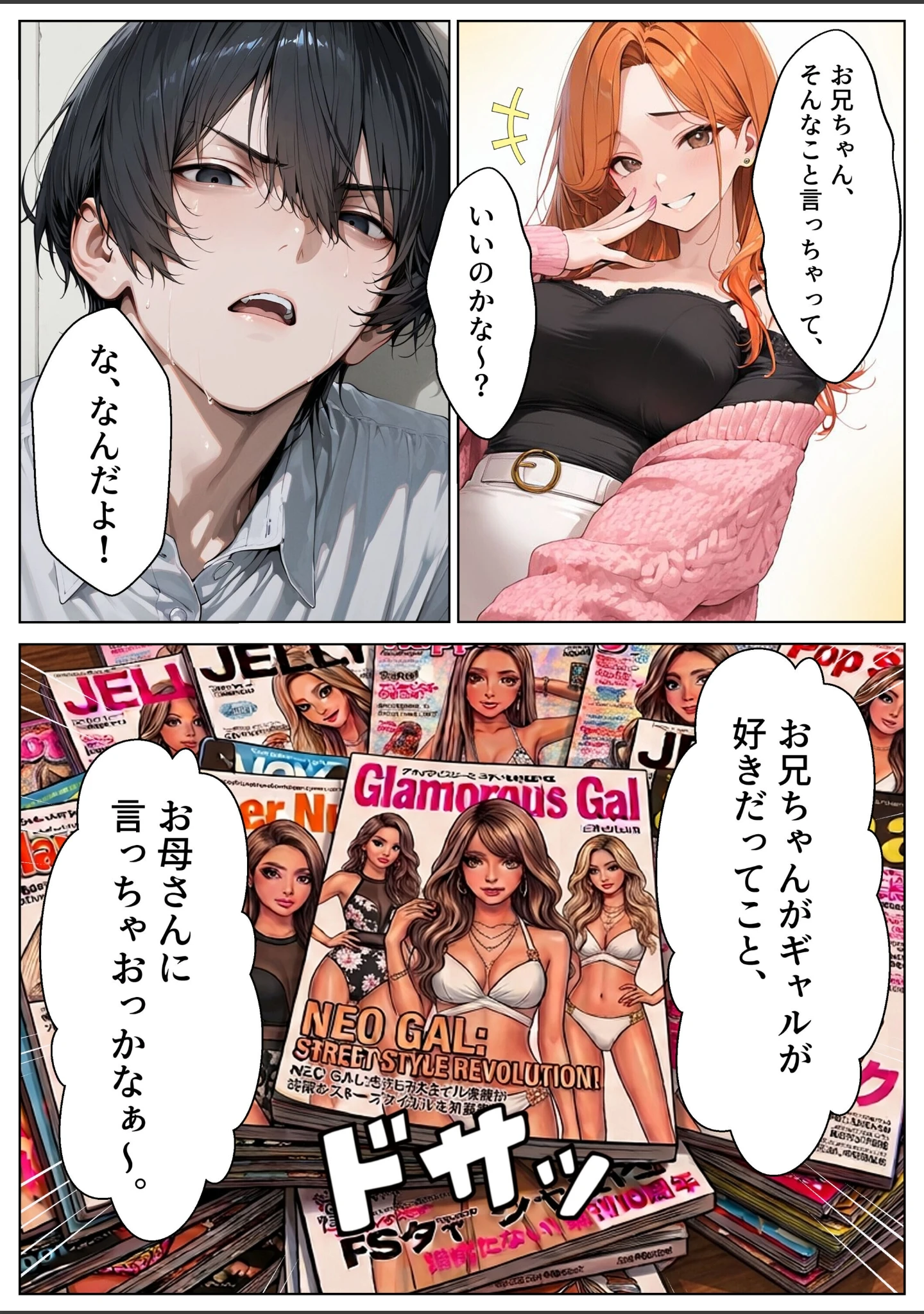 「OLギャルになった妹を家賃代わりに中出しする話【モザイク版】」（めろうたいむ） 試し読み 7ページ目
