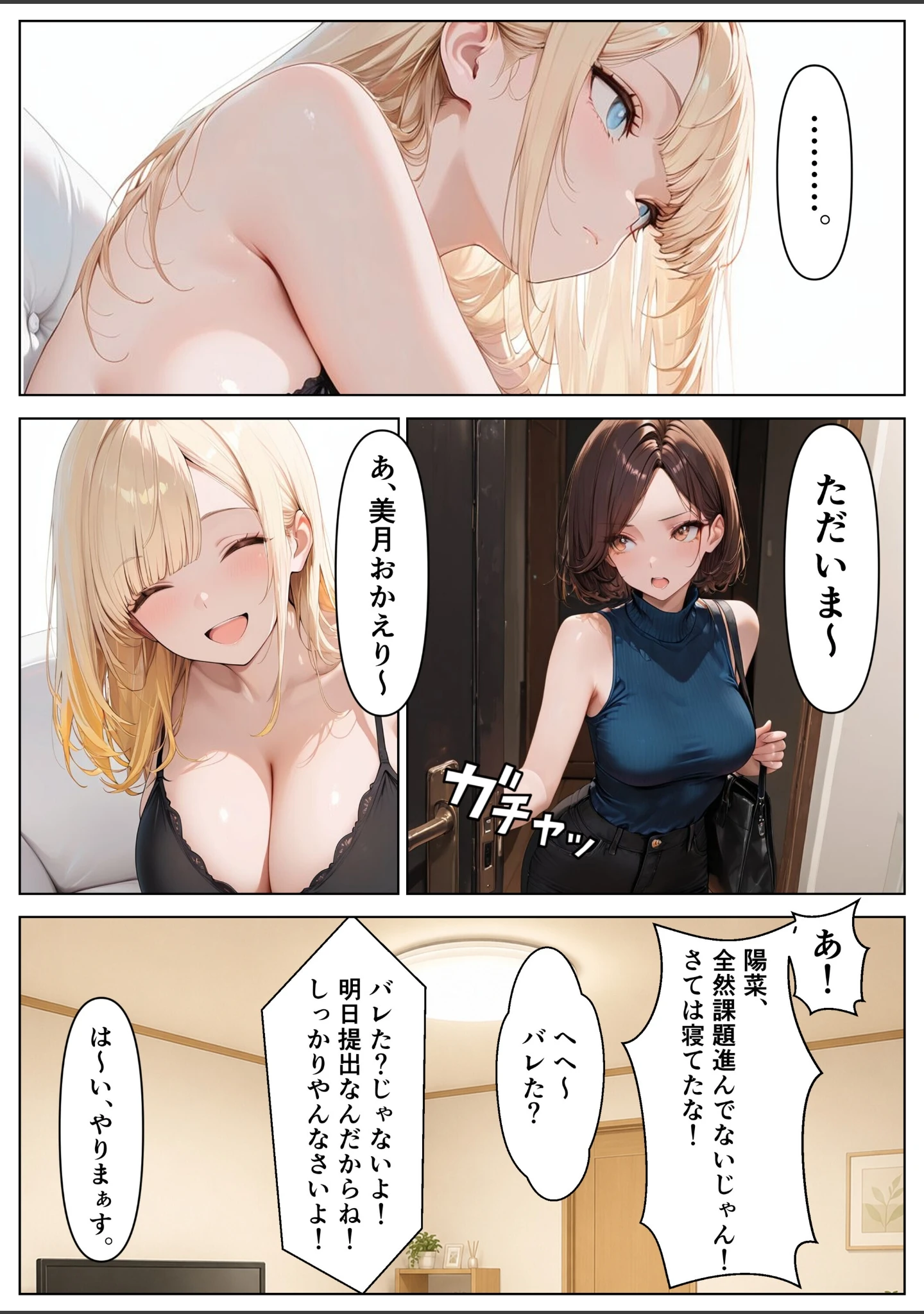 「ねーちゃんの友達の爆乳ギャルに何度も射精管理された話【モザイク版】」（めろうたいむ） 試し読み 11ページ目