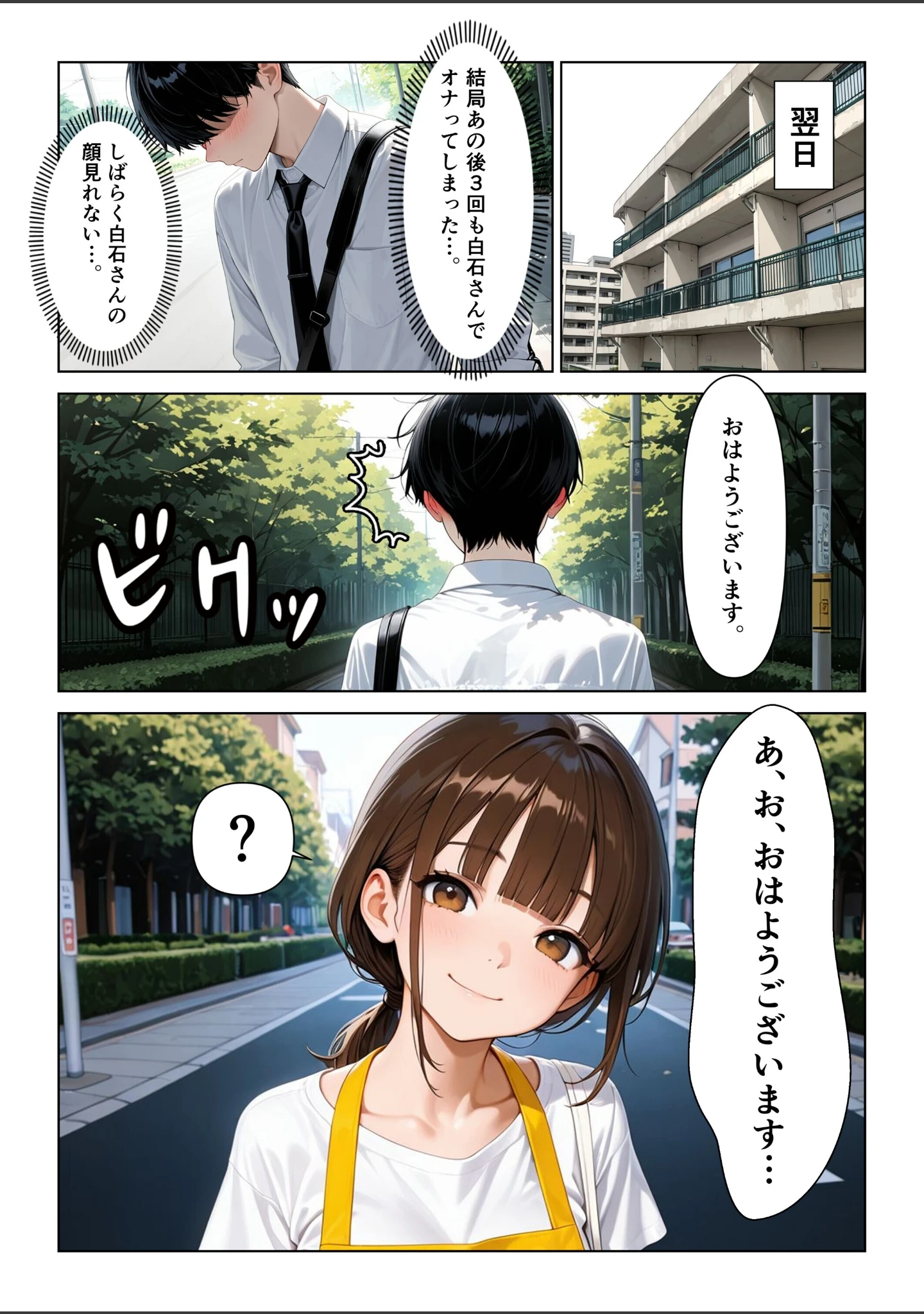 「おとなりの保育士お姉さんの生きゅうりオナニーを見て、中出しセックスしまくった話【モザイク版】」（めろうたいむ） 試し読み 12ページ目