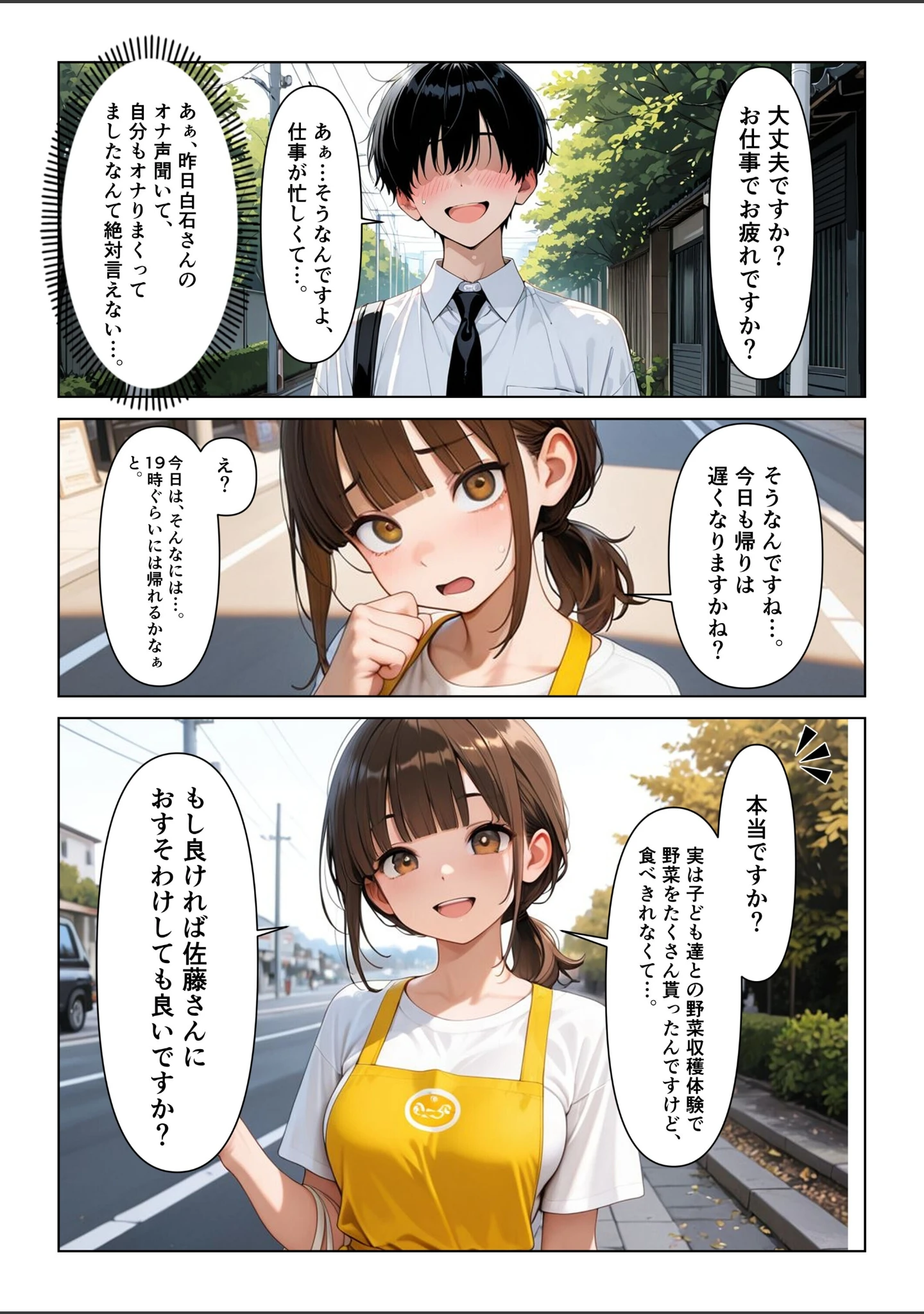 「おとなりの保育士お姉さんの生きゅうりオナニーを見て、中出しセックスしまくった話【モザイク版】」（めろうたいむ） 試し読み 13ページ目