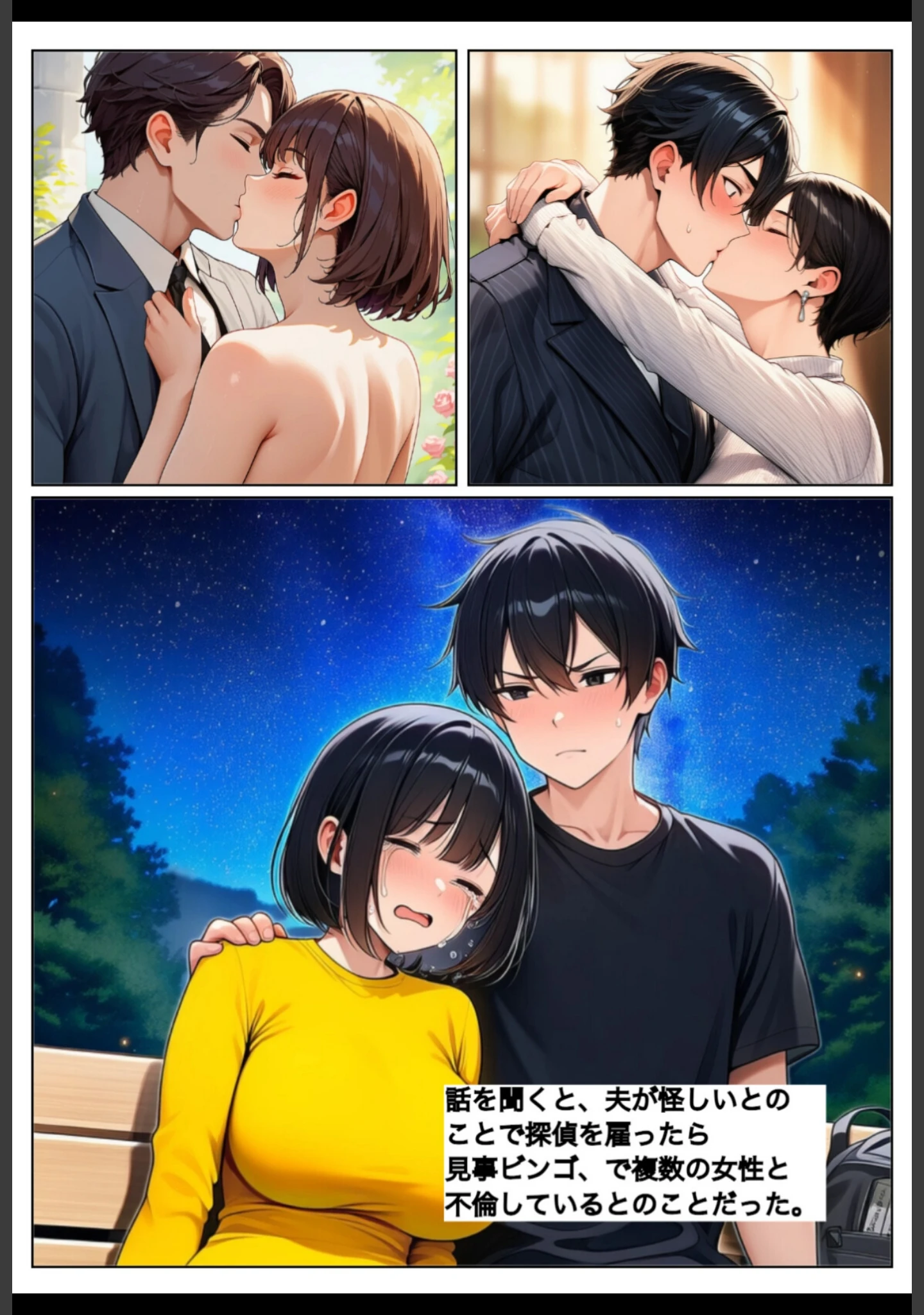 「奇跡は2度起こる〜人妻と星降る夜に〜【棒消し修正版】」（れっさーぱんだ。） 試し読み 9ページ目