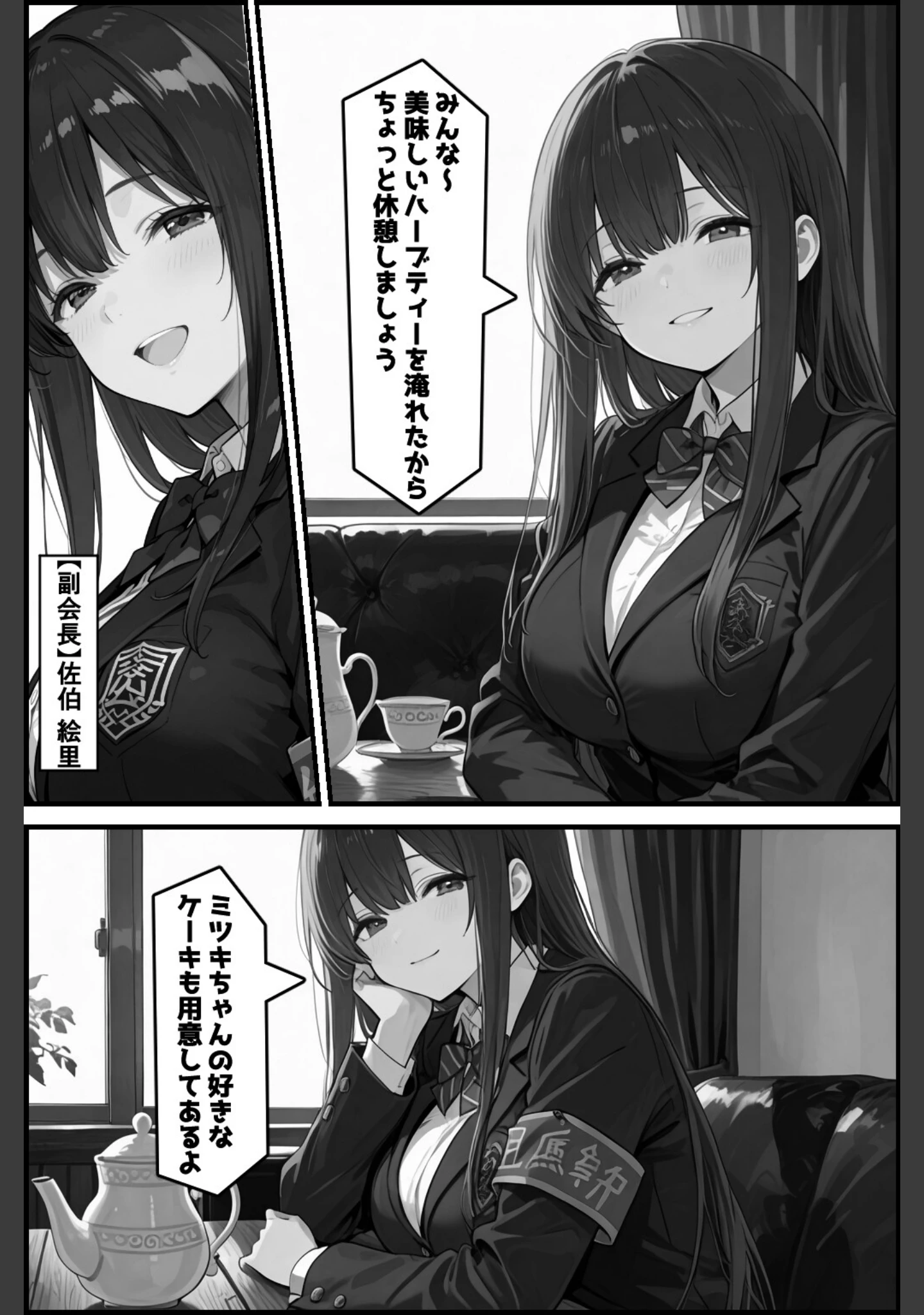 「性徒会 〜誰にも言えない裏活動〜【白抜き修正版】」（愛罠） 試し読み 2ページ目