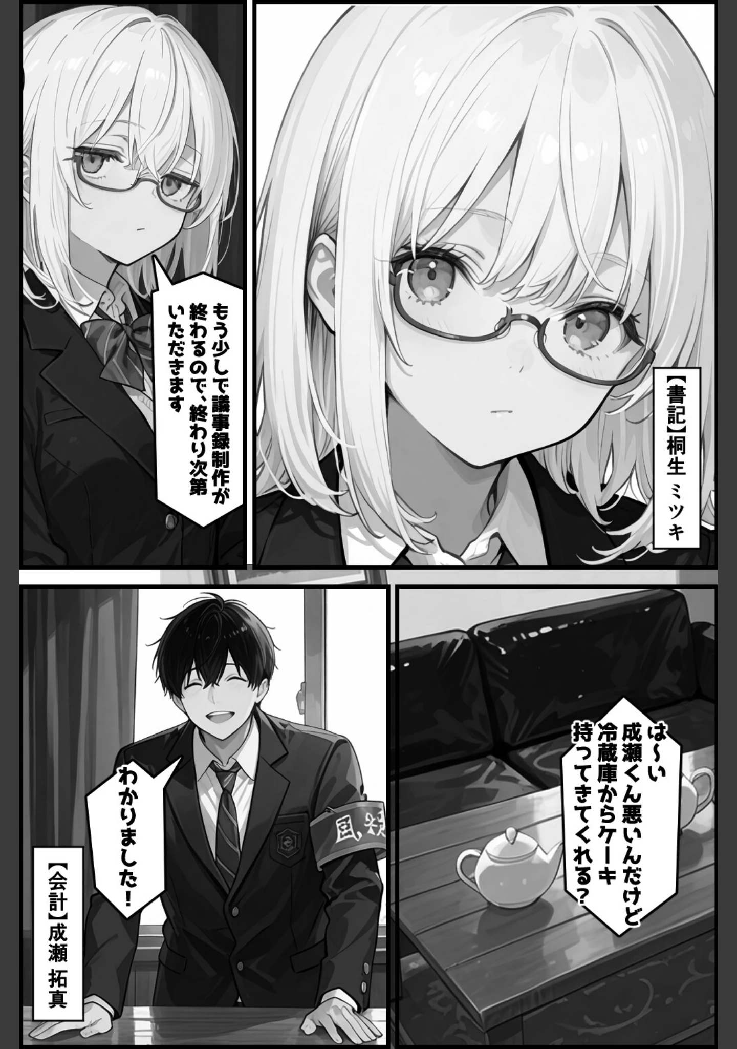 「性徒会 〜誰にも言えない裏活動〜【白抜き修正版】」（愛罠） 試し読み 3ページ目