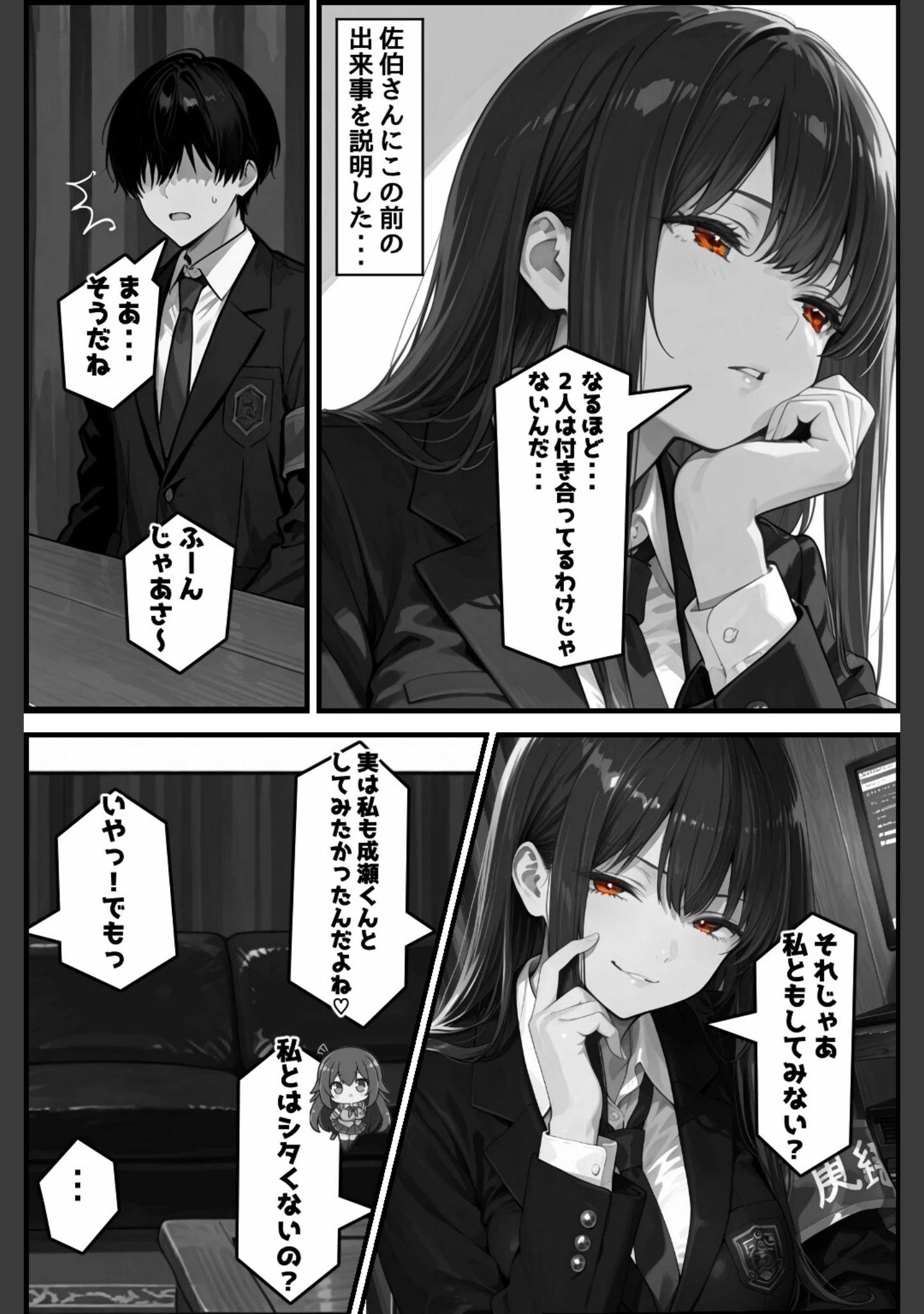 「性徒会 2 〜私とも秘密の裏活動〜【白抜き修正版】」（愛罠） 試し読み 6ページ目