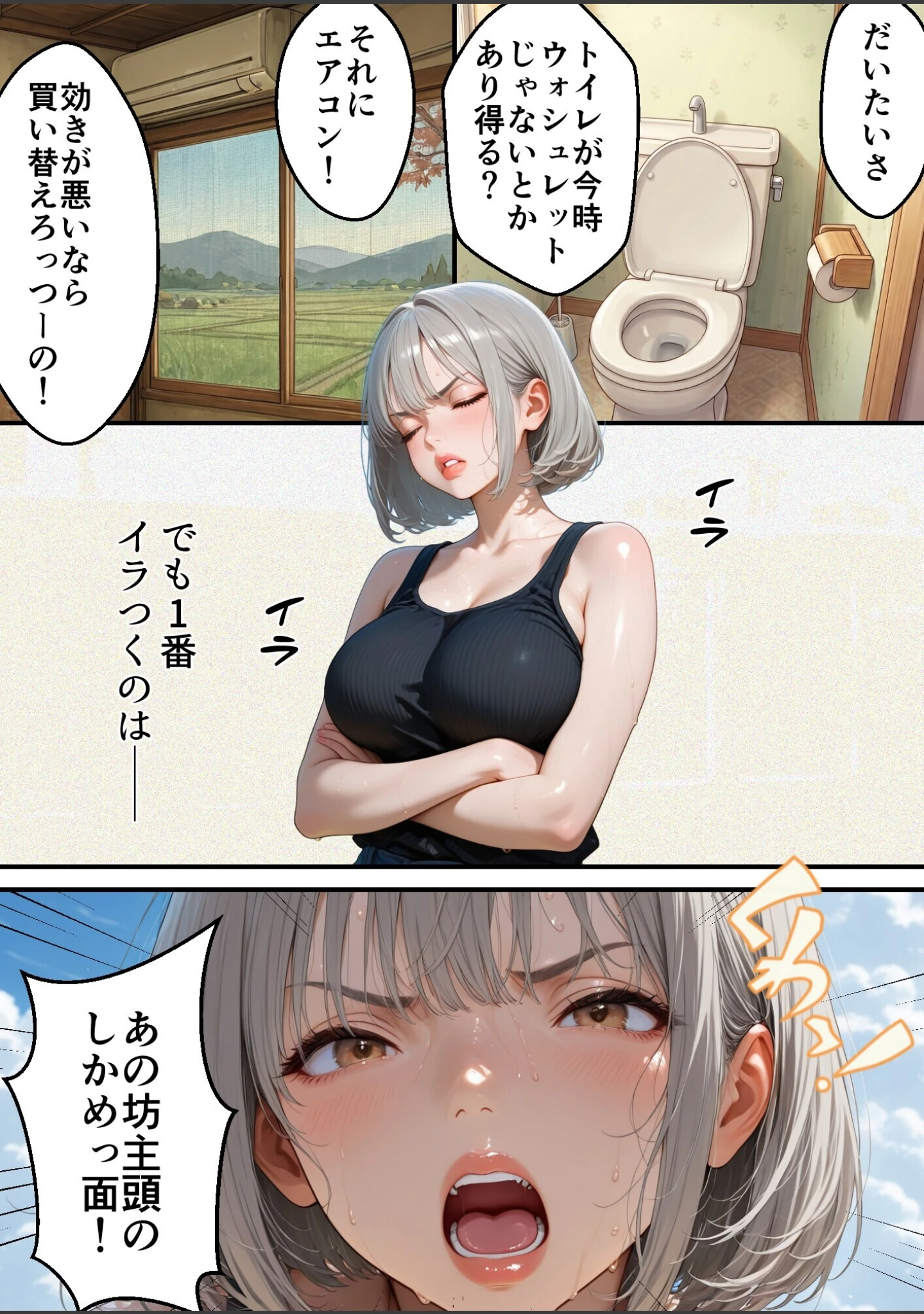 「義父が支配する家・寝苦しい田舎の夜の帰省NTR【白抜き修正版】」（ほっとないと倶楽部） 試し読み 5ページ目