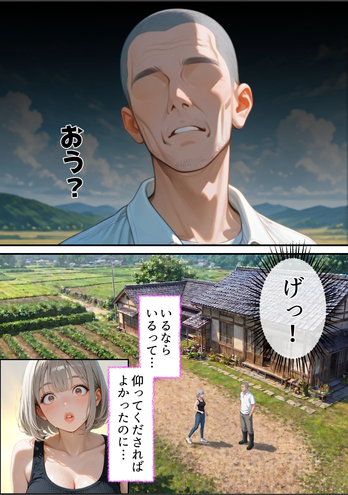 「義父が支配する家・寝苦しい田舎の夜の帰省NTR【白抜き修正版】」（ほっとないと倶楽部） 試し読み 8ページ目