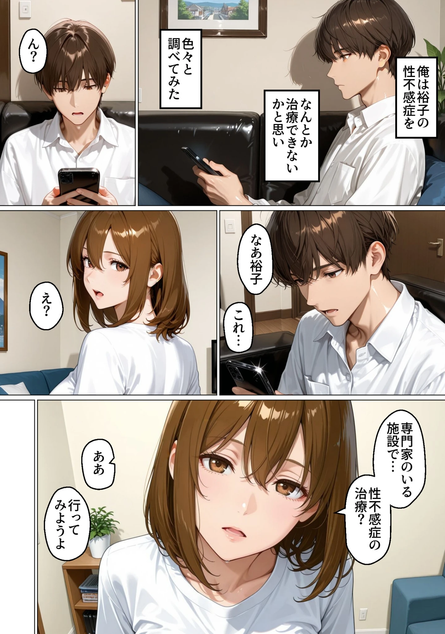 「性不感症の妻を治療してもらったらド淫乱になってしまった【白抜き修正版】」（まるざわ） 試し読み 13ページ目