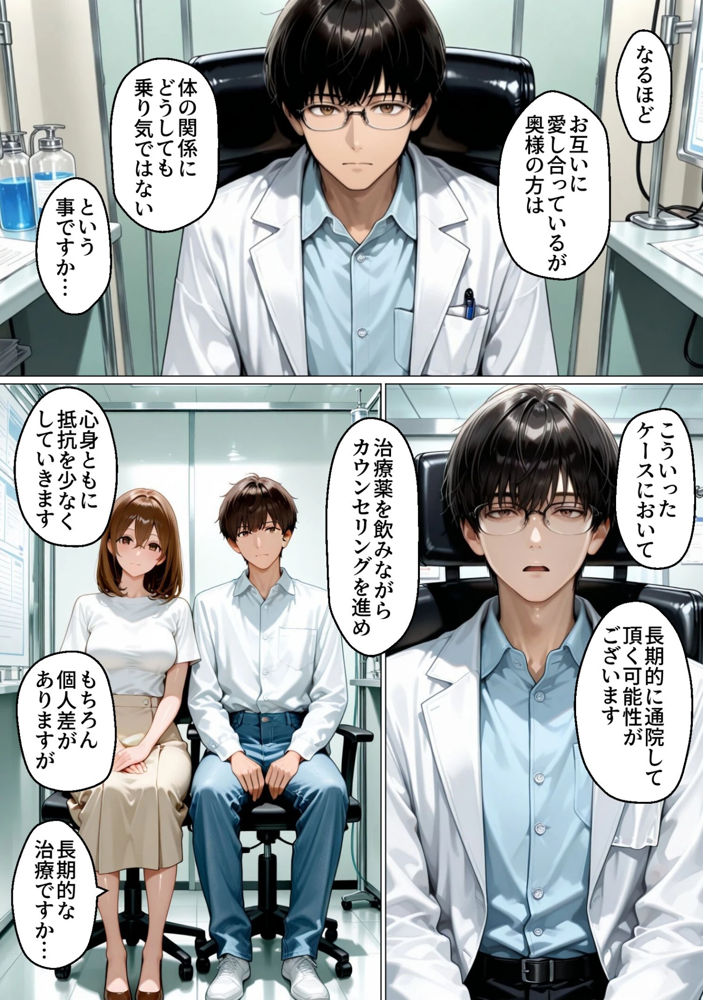 「性不感症の妻を治療してもらったらド淫乱になってしまった【白抜き修正版】」（まるざわ） 試し読み 14ページ目