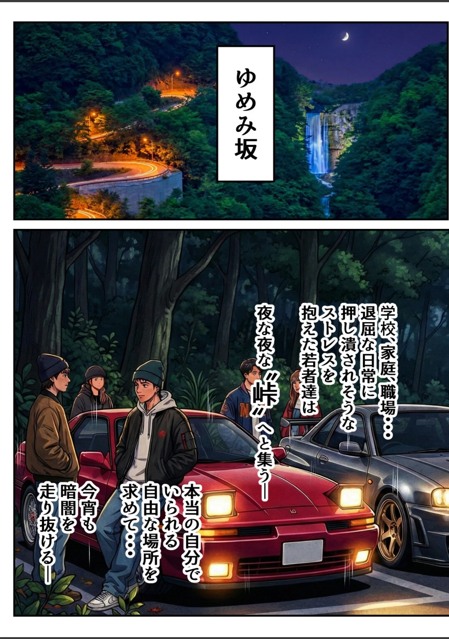 「車オタクの俺が走り屋ヤンキー女で童貞卒業するまでの話・前編【白抜き修正版】」（Sakaki IndustryAI（2D）） 試し読み 4ページ目