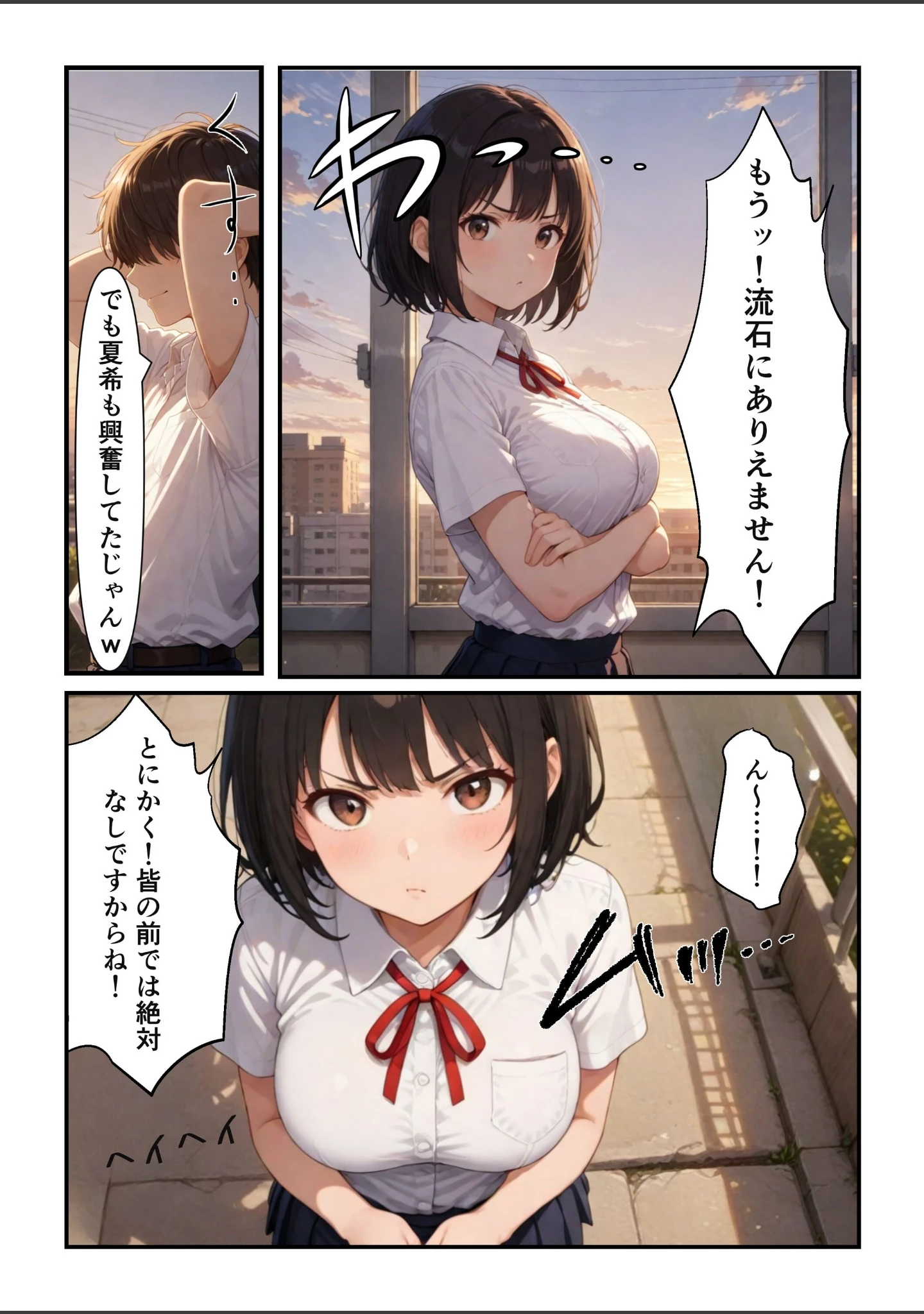 「俺だけの事が大大大好きなクーデレ後輩ー海で寝取られ編ー【白抜き修正版】（単話）」（ちんたらすこう） 試し読み 13ページ目