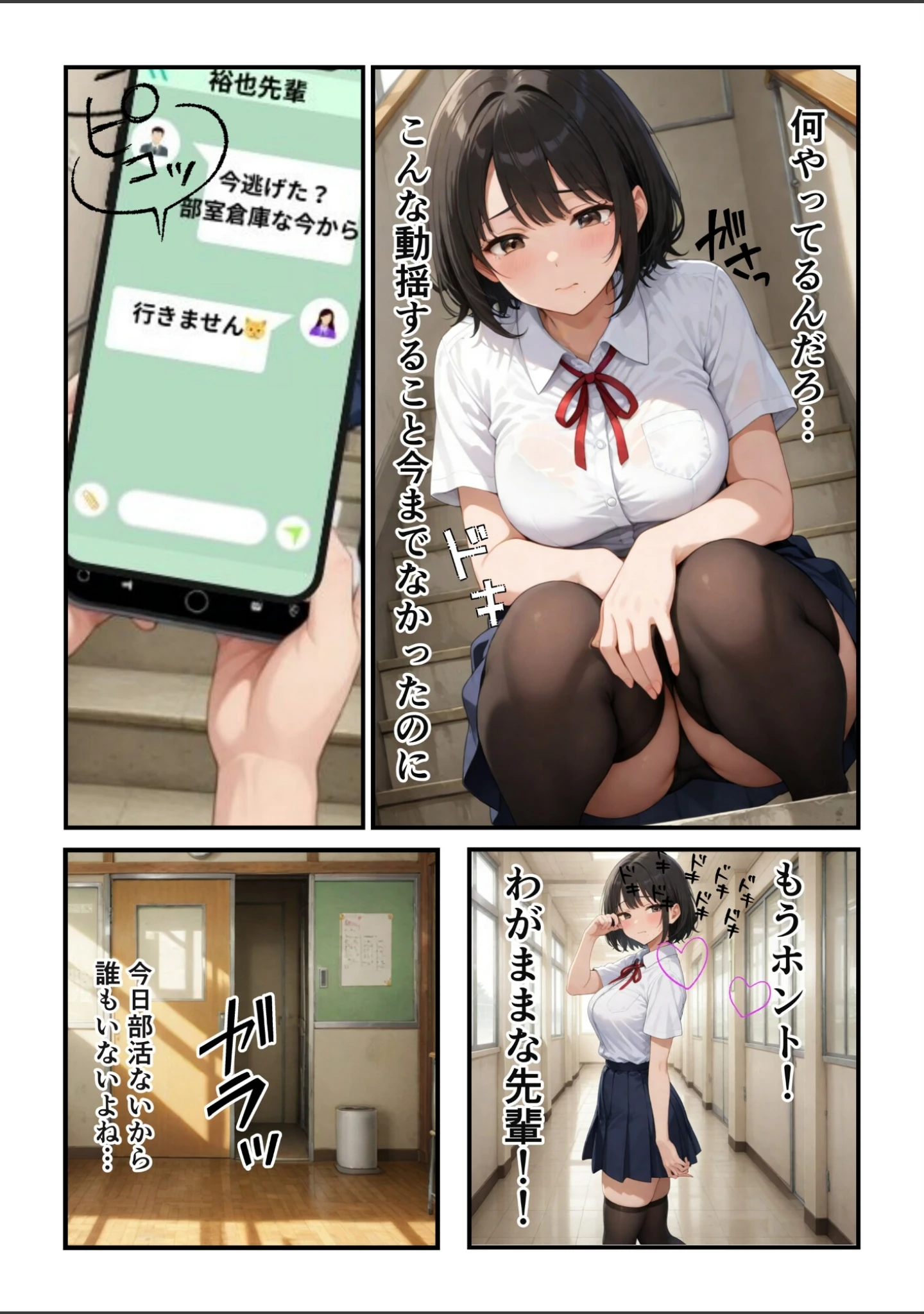 「俺の頼みを断れないクーデレ後輩とコスプレH三昧な話【白抜き修正版】（単話）」（ちんたらすこう） 試し読み 9ページ目