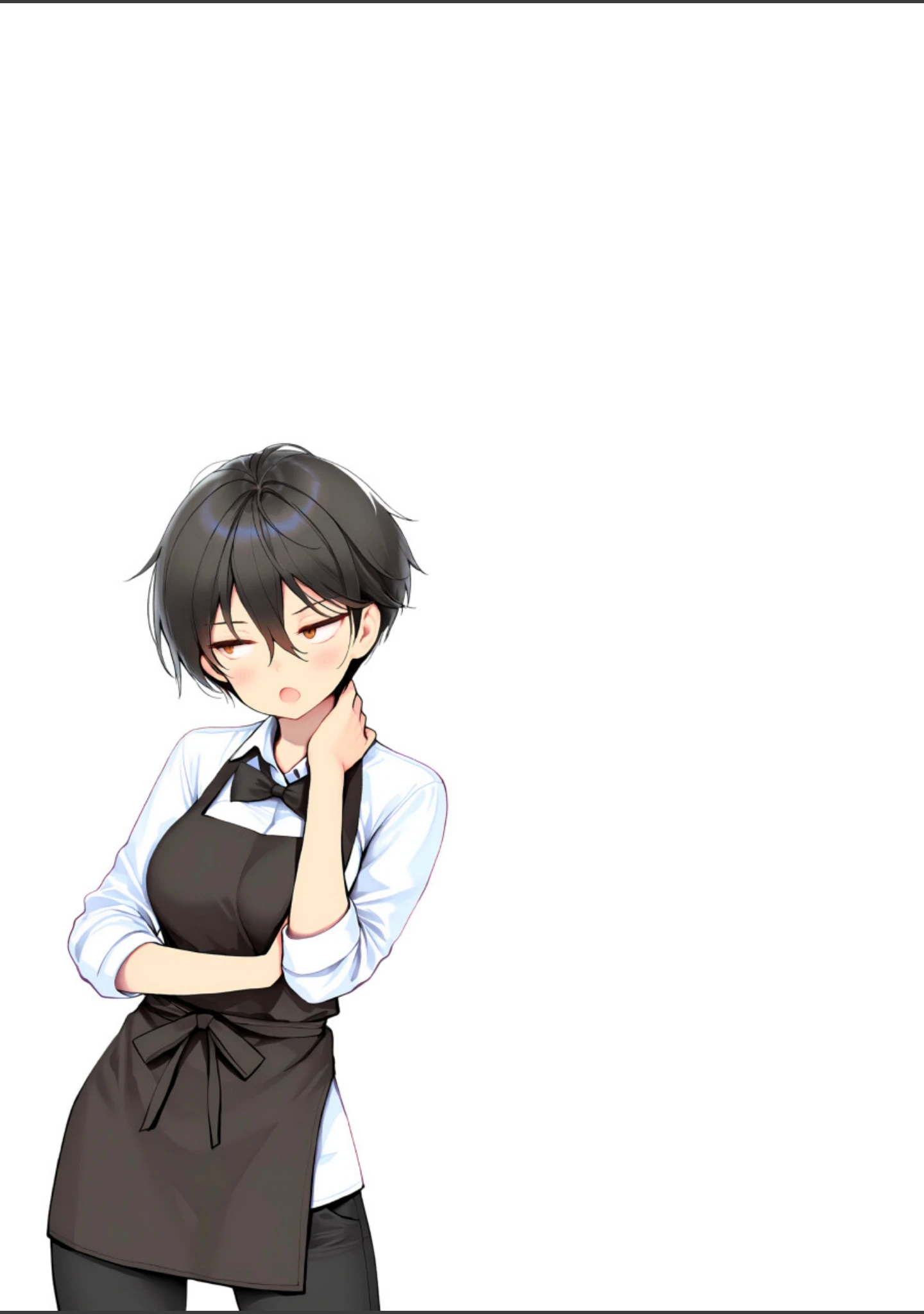 「目つきの悪いボーイッシュなTSカフェ店員さんはお願いしたら中出しセックスさせてくれる（チョロい）【白抜き修正版】」（悪魔ほろほろ） 試し読み 2ページ目