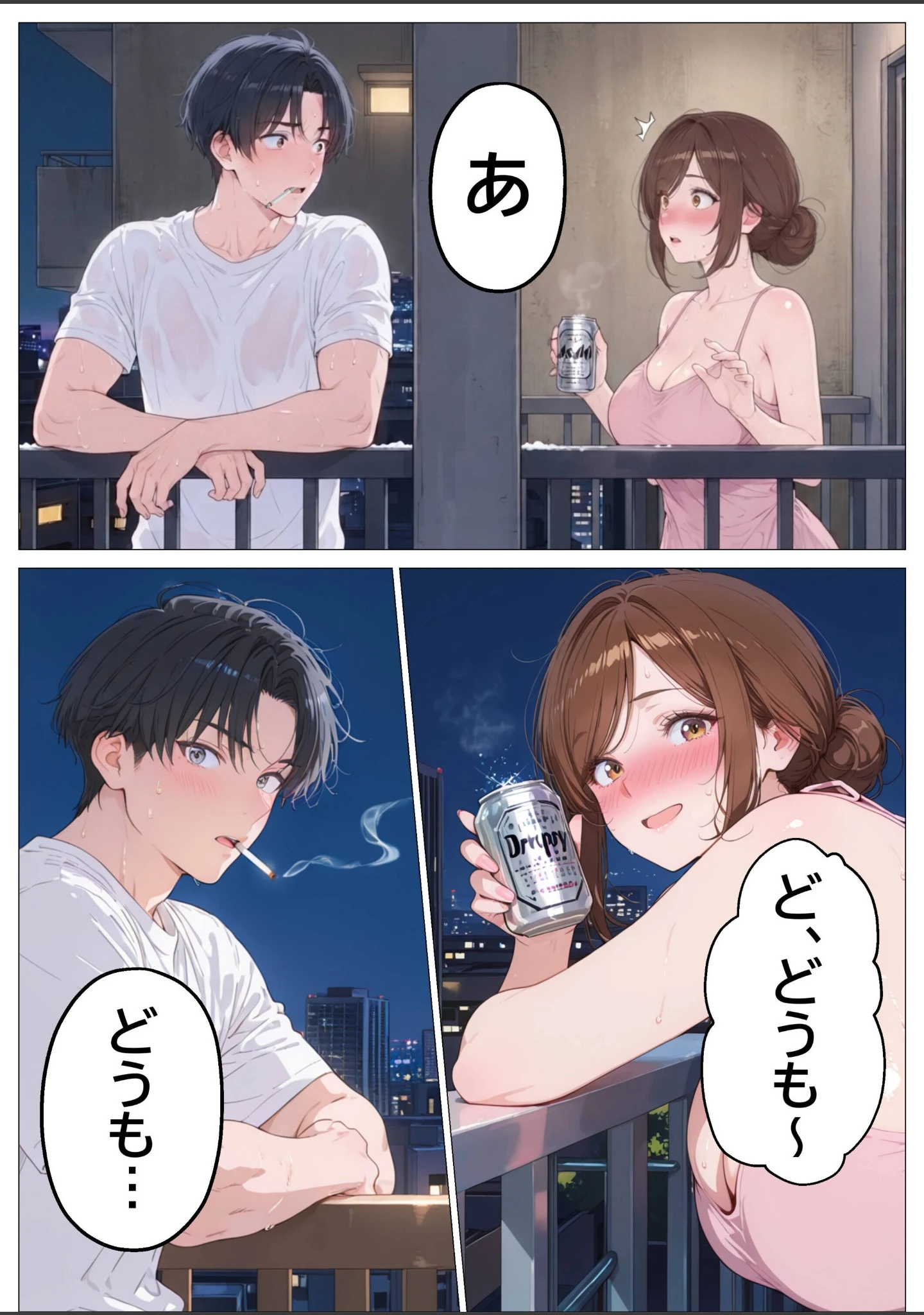 「妻とレス3年目の俺。隣に引越してきたのは欲求不満の爆乳人妻で……【モザイク版】」（つきつき工房） 試し読み 10ページ目