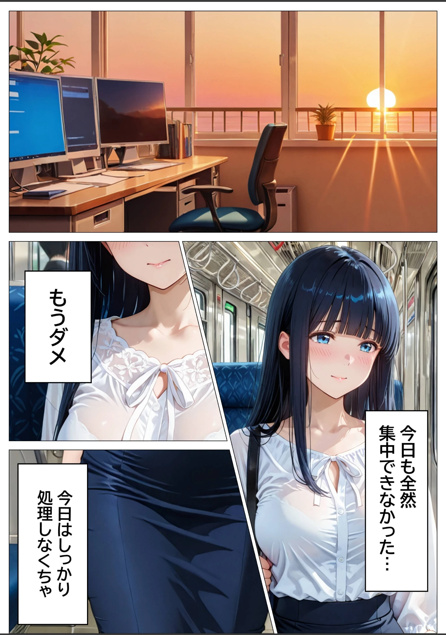 「欲求不満女子の指で！ローターで！ディルドで！オナニー日和【モザイク版】」（つきつき工房） 試し読み 6ページ目