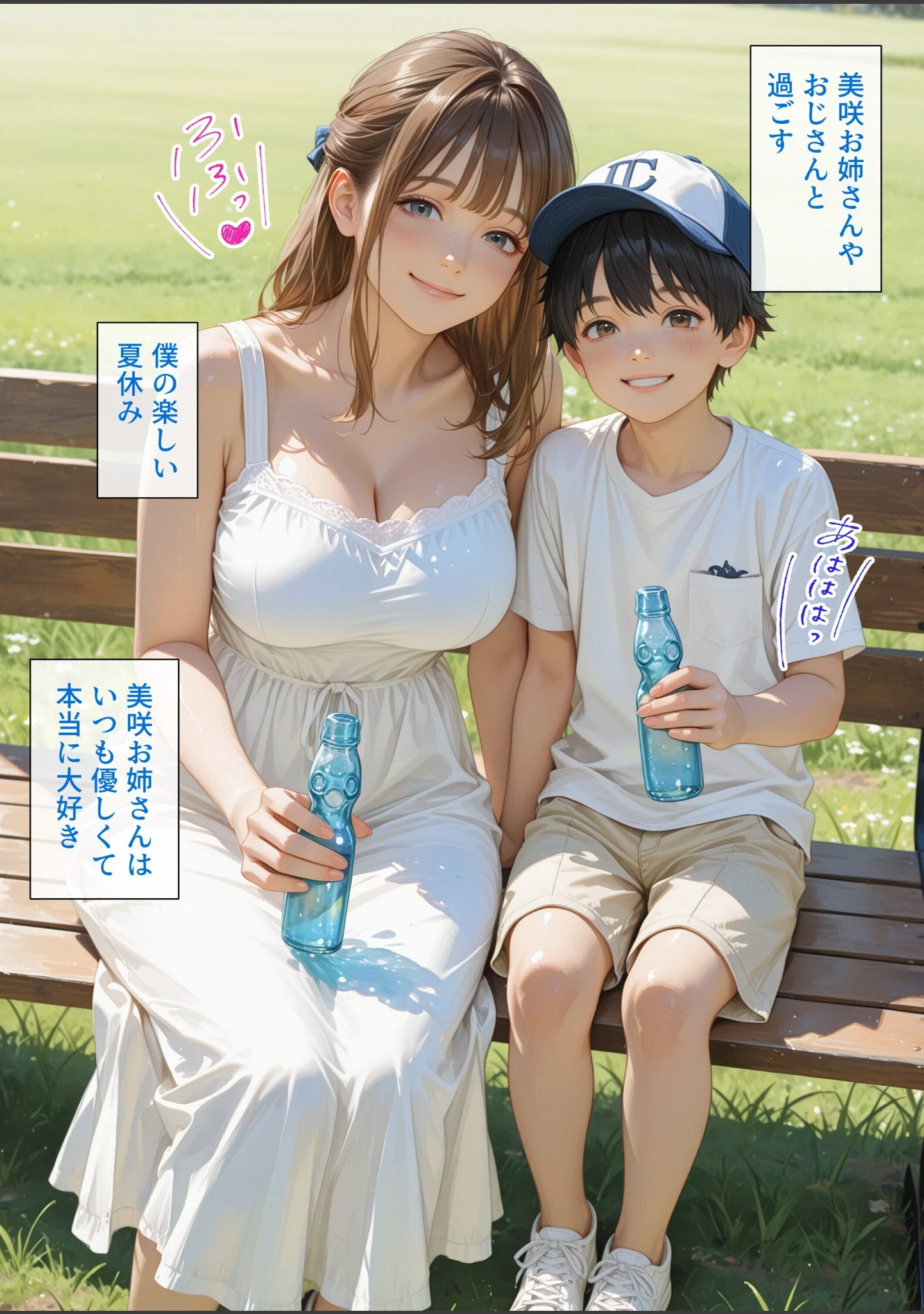 「僕の初恋が崩壊した衝撃の夏休み お姉さんの絶頂セックスを覗いてしまった僕【モザイク版】」（極彩色） 試し読み 12ページ目