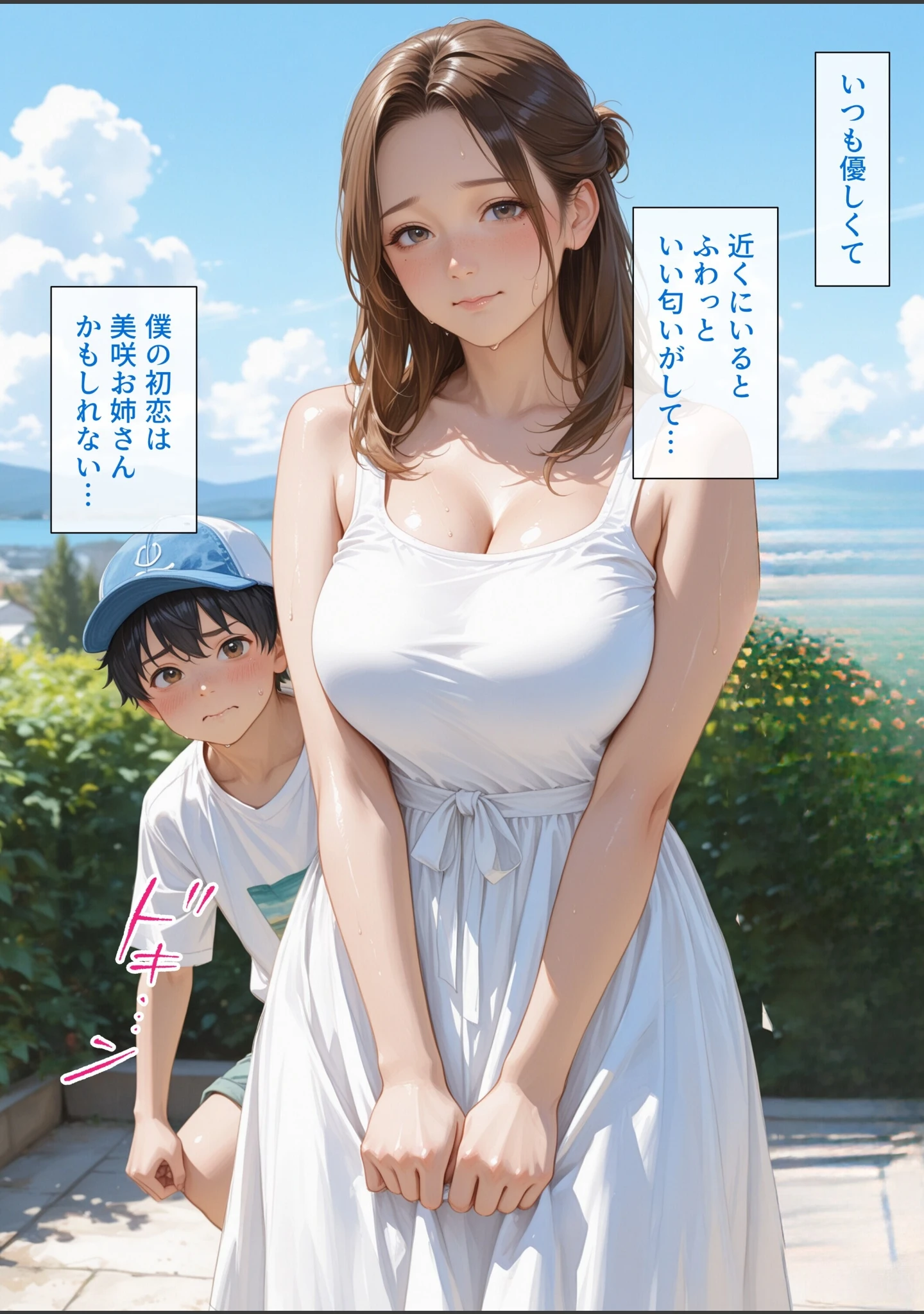 「僕の初恋が崩壊した衝撃の夏休み お姉さんの絶頂セックスを覗いてしまった僕【モザイク版】」（極彩色） 試し読み 2ページ目