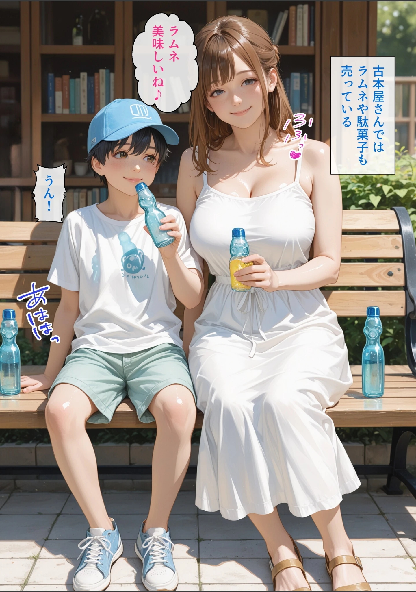 「僕の初恋が崩壊した衝撃の夏休み お姉さんの絶頂セックスを覗いてしまった僕【モザイク版】」（極彩色） 試し読み 4ページ目