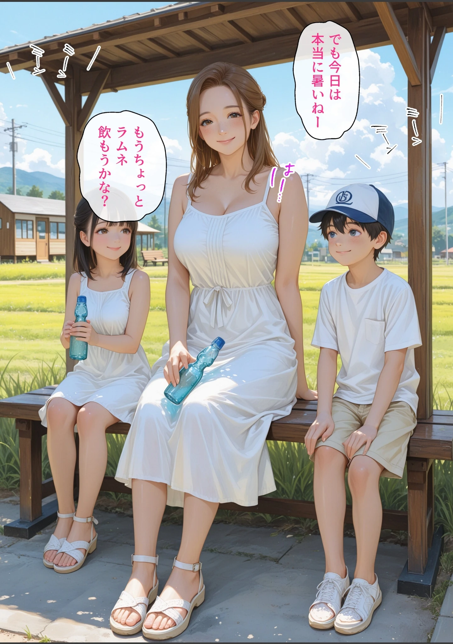 「僕の初恋が崩壊した衝撃の夏休み お姉さんの絶頂セックスを覗いてしまった僕【モザイク版】」（極彩色） 試し読み 6ページ目