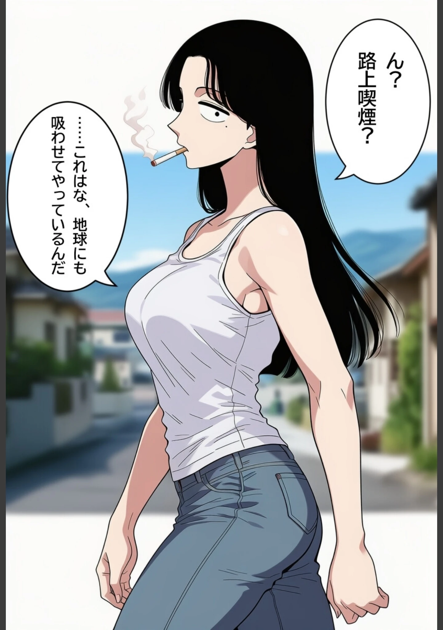 「僕のことを「少年」と呼ぶ近所のお姉さんに、無責任中出しして孕ませる。【モザイク版】（単話）」（ハラメウメ） 試し読み 2ページ目