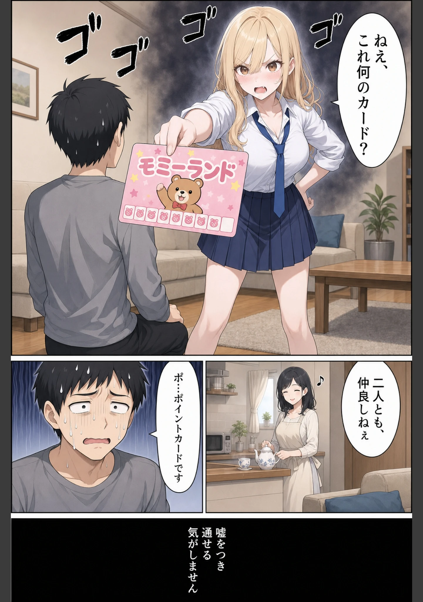 「彼女の妹に風俗通いがバレて、お仕置き搾精10回戦【モザイク版】」（かわいいラボ） 試し読み 7ページ目