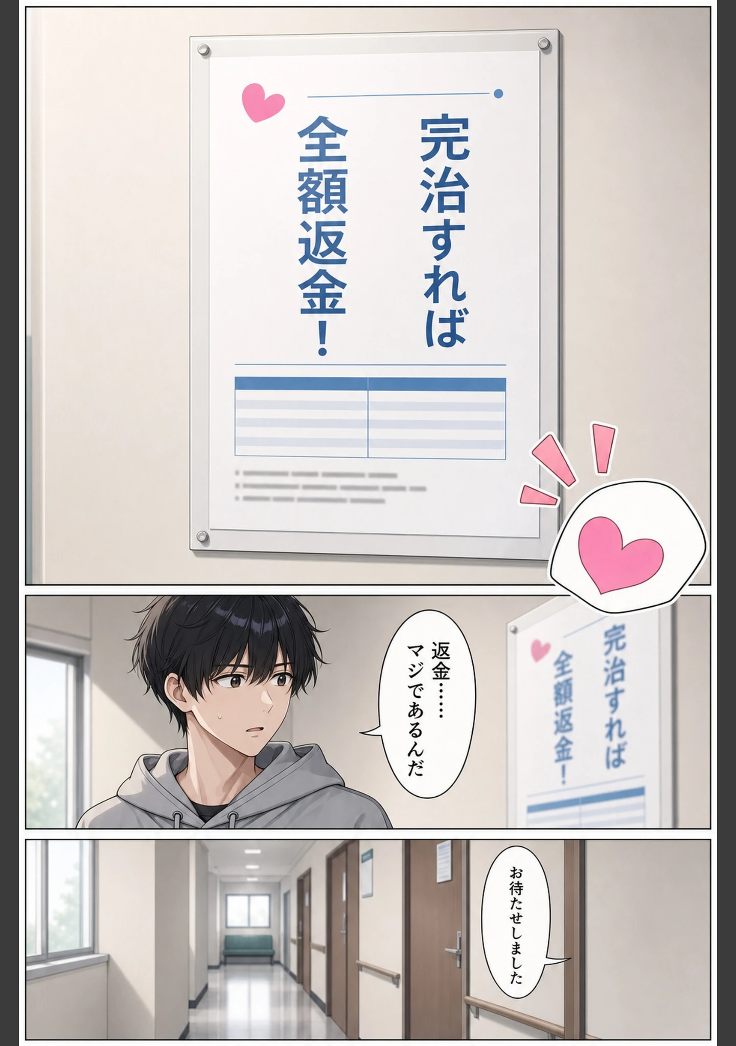 「早漏改善クリニック〜暴発1回3万円、完治すれば全額返金〜【モザイク版】」（かわいいラボ） 試し読み 9ページ目