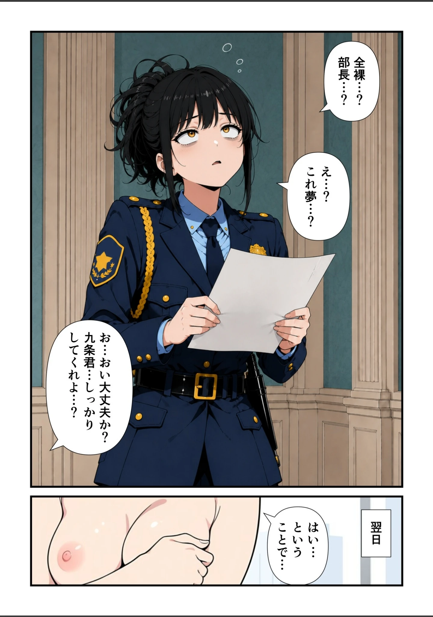 「特別全裸保安課【モザイク版】」（此処から） 試し読み 7ページ目