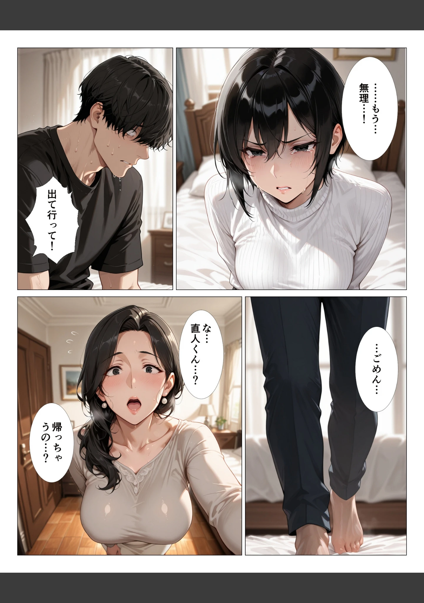 「ムラムラ過ぎる元カノの母親の騎乗位とベロチューで射精が止まらない僕【モザイク版】」（人妻ライフ） 試し読み 4ページ目