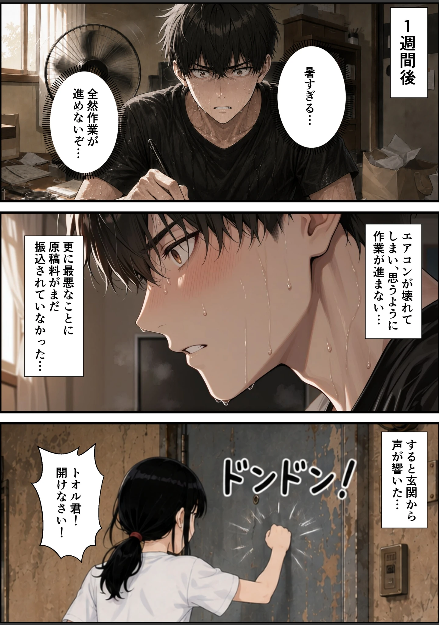「○リBBA大家が家賃の代わりに俺のチンポを借りにくる【棒消し修正版】（単話）」（愛罠） 試し読み 6ページ目