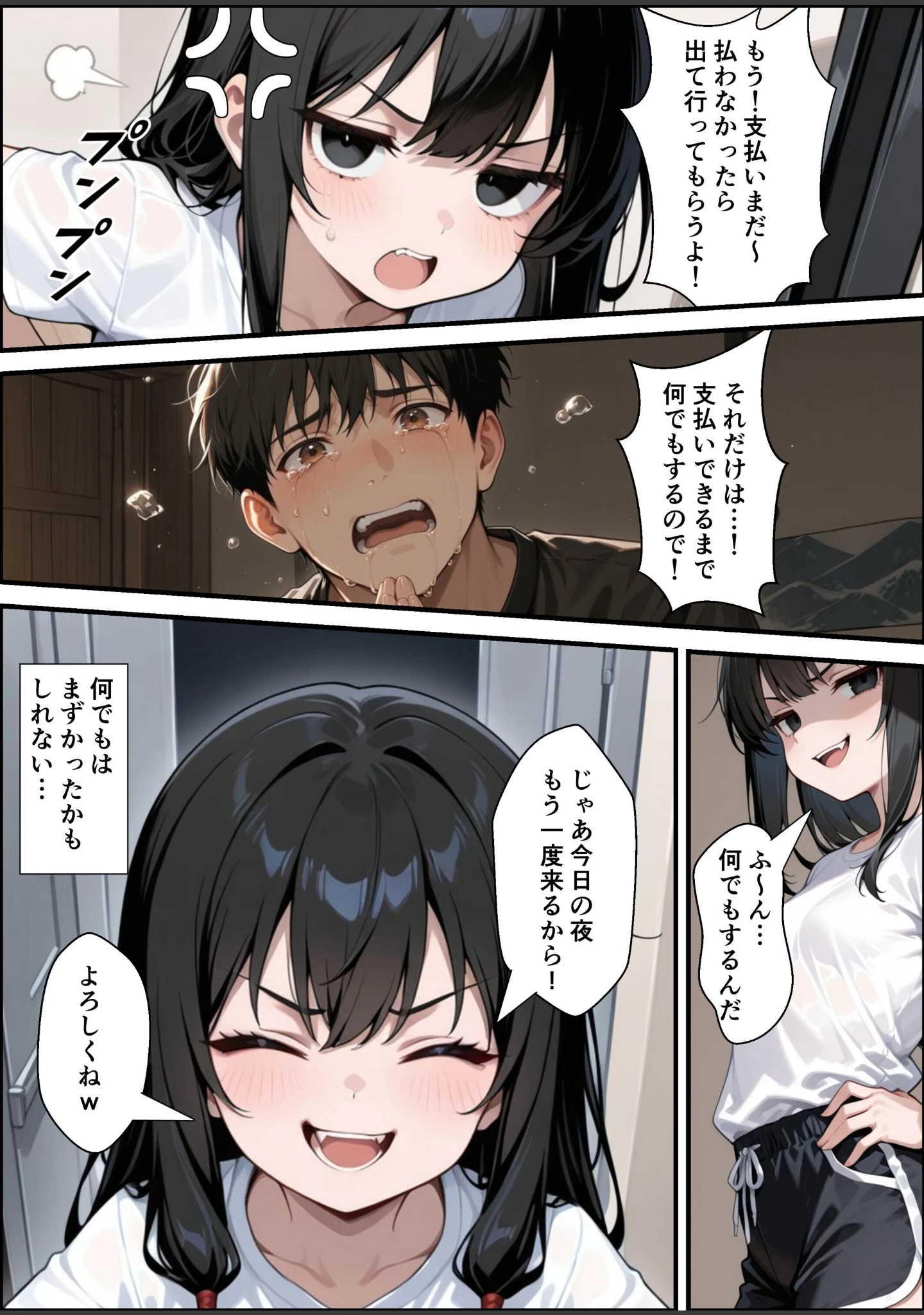 「○リBBA大家が家賃の代わりに俺のチンポを借りにくる【棒消し修正版】（単話）」（愛罠） 試し読み 7ページ目
