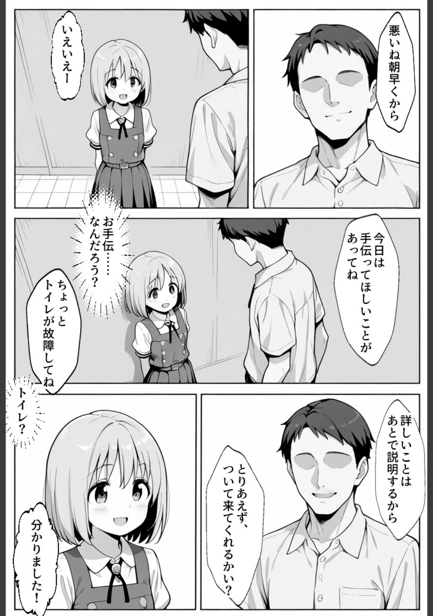 「職員トイレの’小’便器【モザイク版】」（学校のウサギ小屋） 試し読み 12ページ目