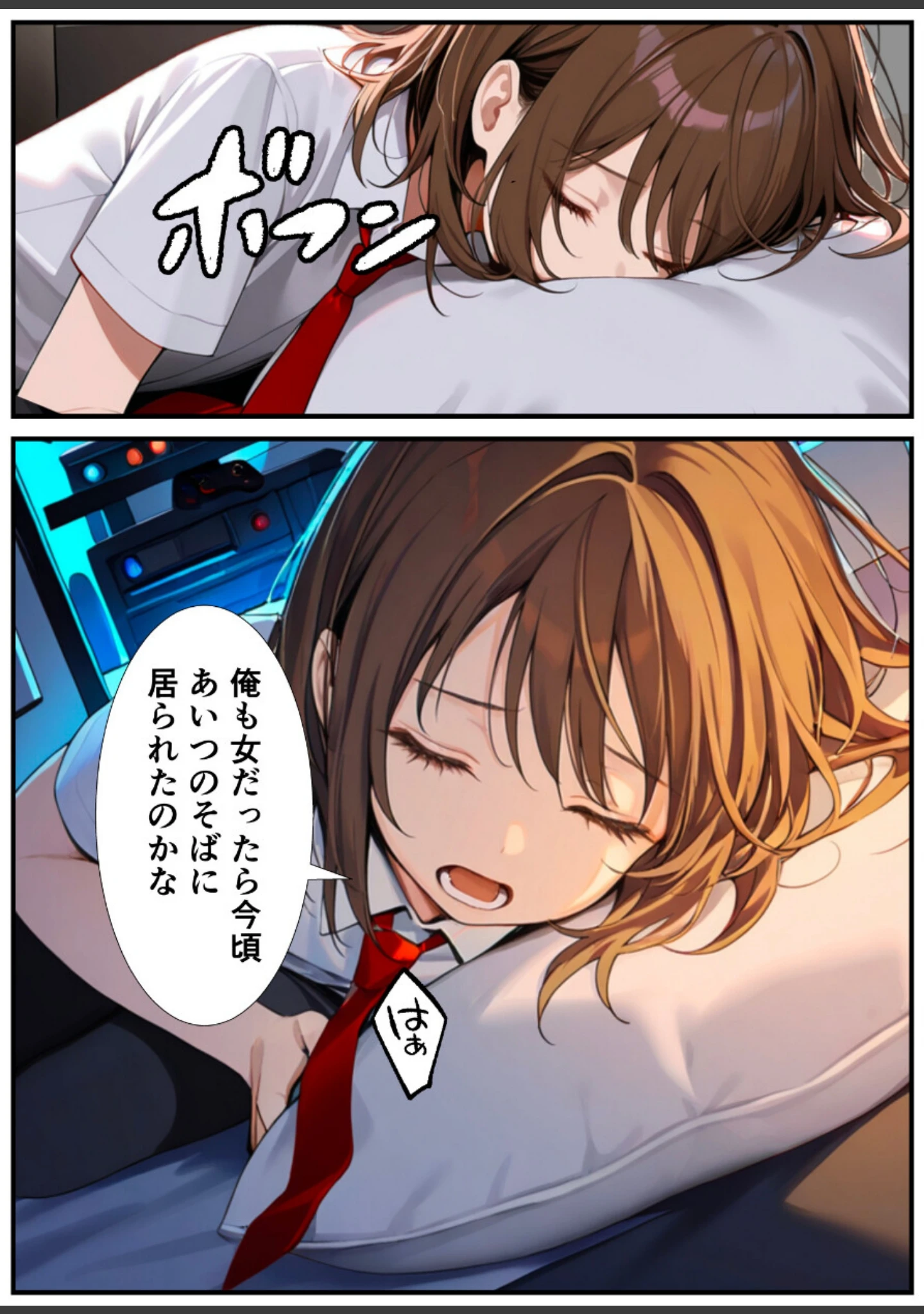 「女体化したので大好きだった親友を寝取った話【白抜き修正版】」（悪魔ほろほろ） 試し読み 5ページ目