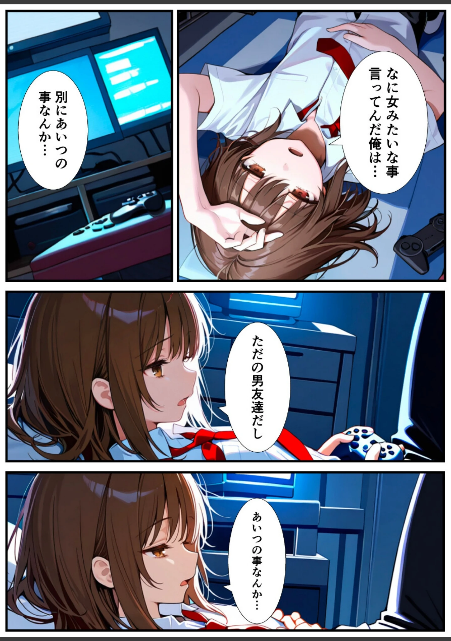 「女体化したので大好きだった親友を寝取った話【白抜き修正版】」（悪魔ほろほろ） 試し読み 6ページ目