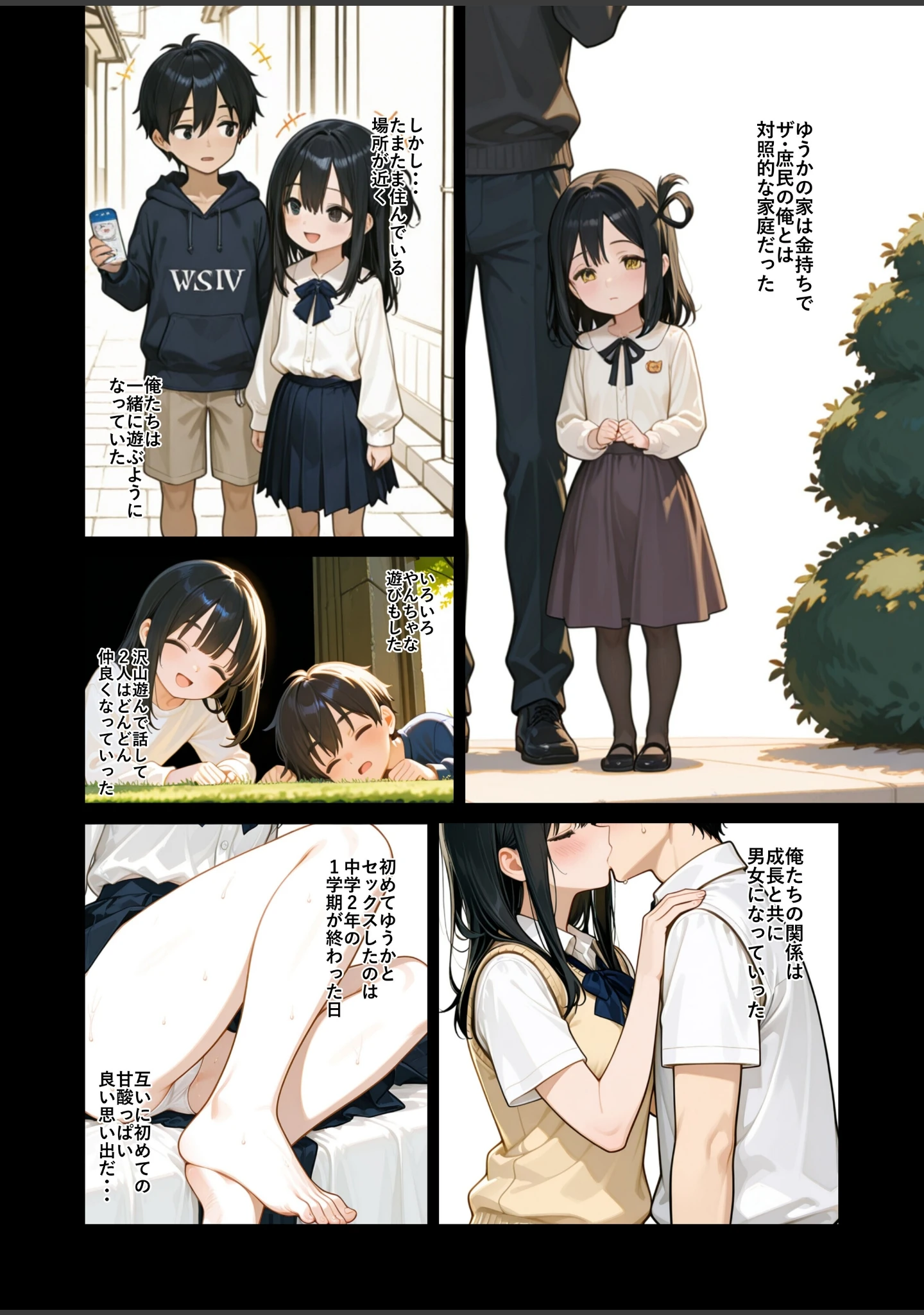 「人妻になった幼馴染のご主人様になった俺。【白抜き修正版】（単話）」（ルミナ） 試し読み 2ページ目
