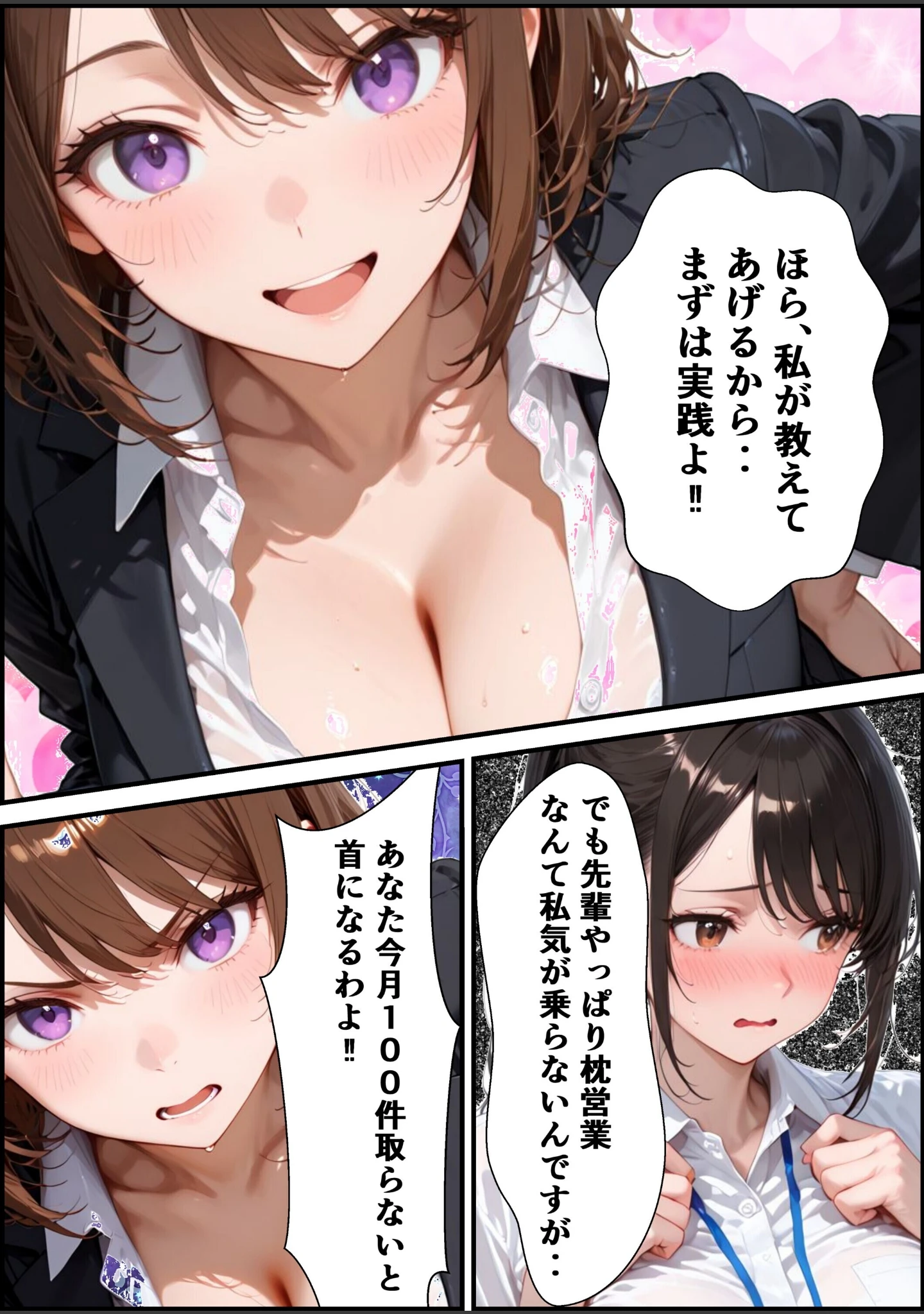 「ようこそ、我が社の肉便器営業課へ。泣き虫最下位OLが肉体調教されて下剋上契約！【白抜き修正版】」（むちプリギャル舎） 試し読み 10ページ目