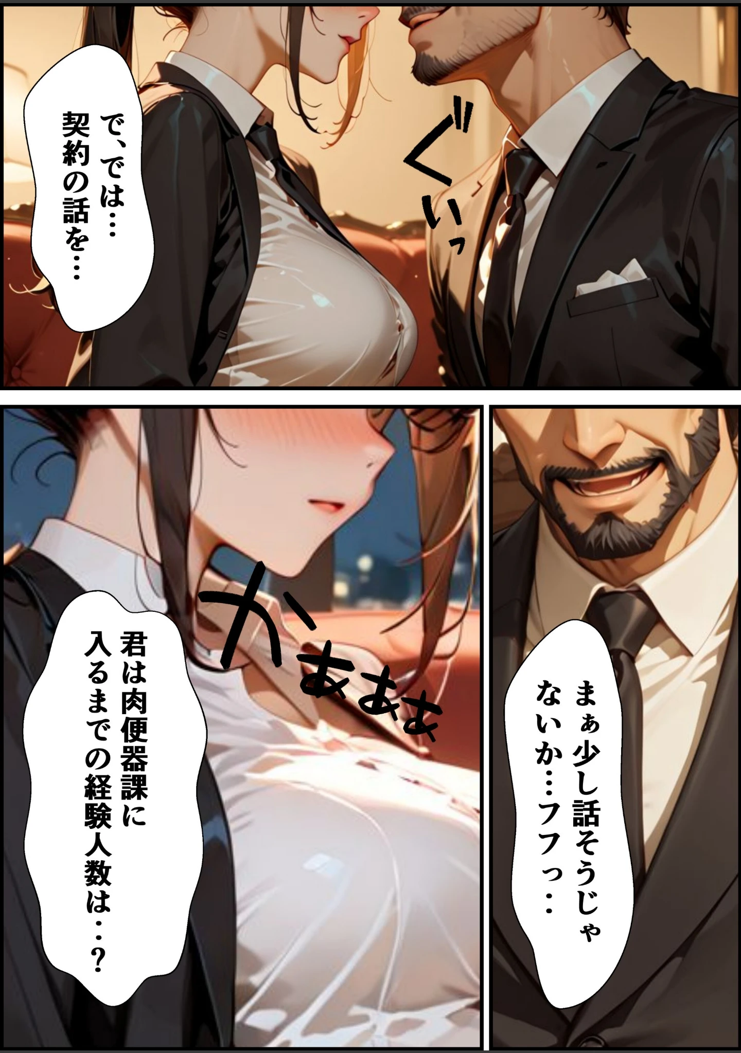 「ようこそ、我が社の肉便器営業課へ。泣き虫最下位OLが肉体調教されて下剋上契約！【白抜き修正版】」（むちプリギャル舎） 試し読み 14ページ目