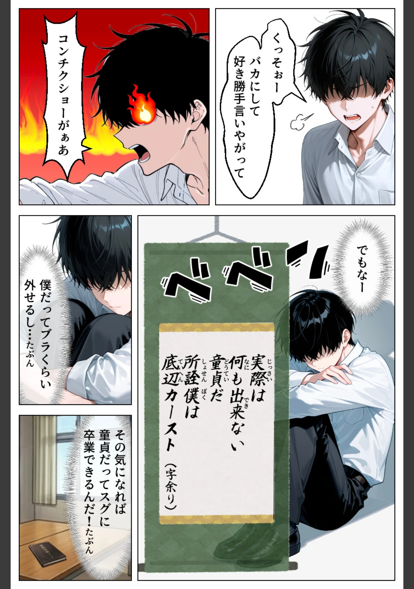 「童貞の僕が催●ノートで一軍ギャルと3P！？絶頂生ハメSEXした話【白抜き修正版】」（あふれだすにじる） 試し読み 11ページ目