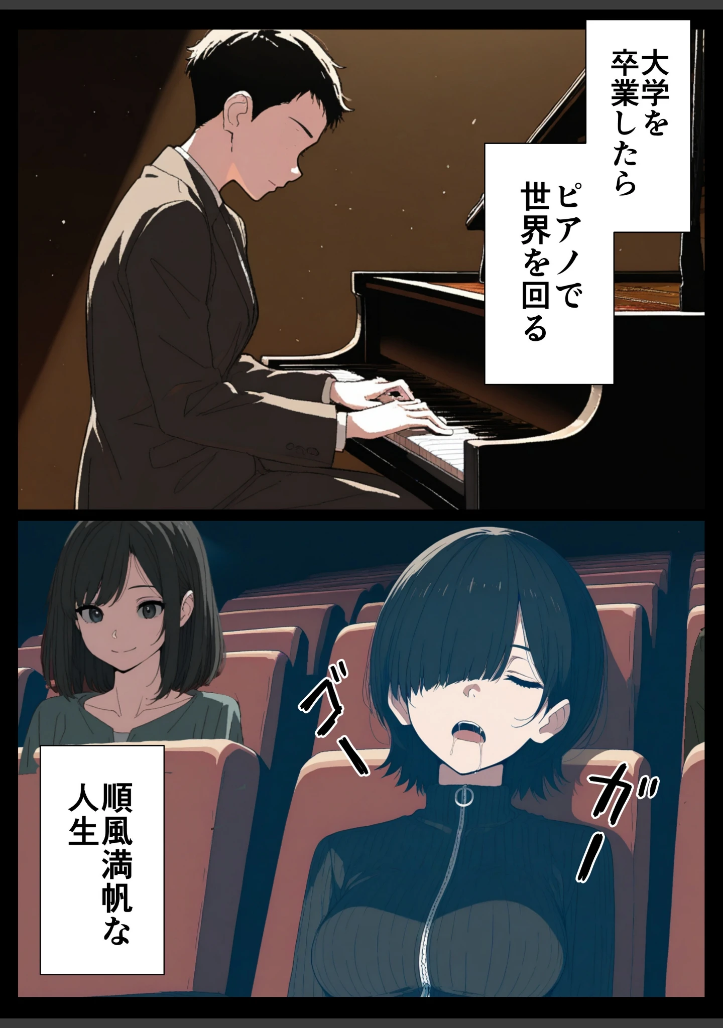 「セフレなお姉さんに沼って人生崩壊【白抜き修正版】」（こなまく） 試し読み 2ページ目