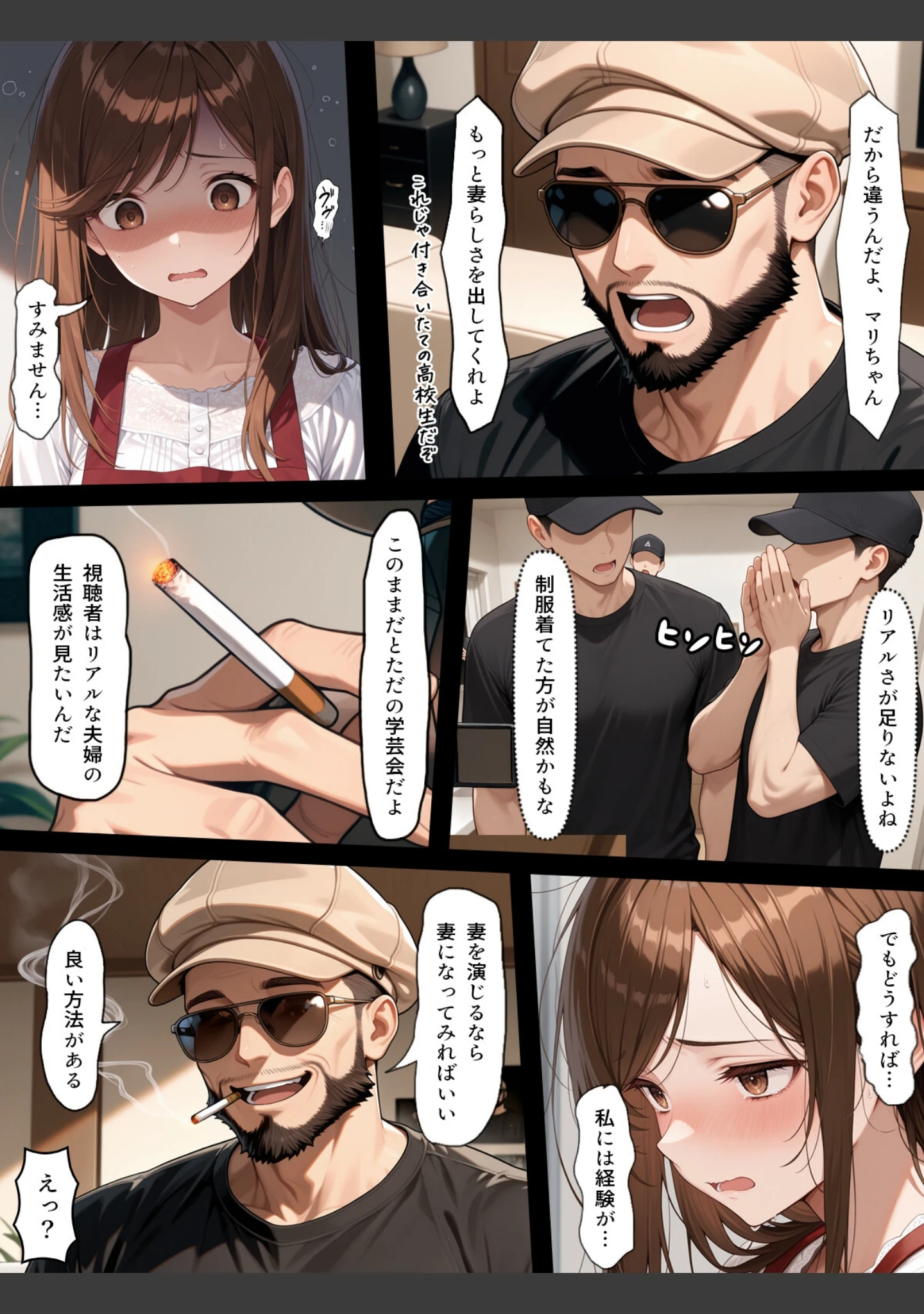 「疑似夫婦生活で演技指導 -これは演技、演技のはず――だよね？-【白抜き修正版】」（こっとろん） 試し読み 2ページ目