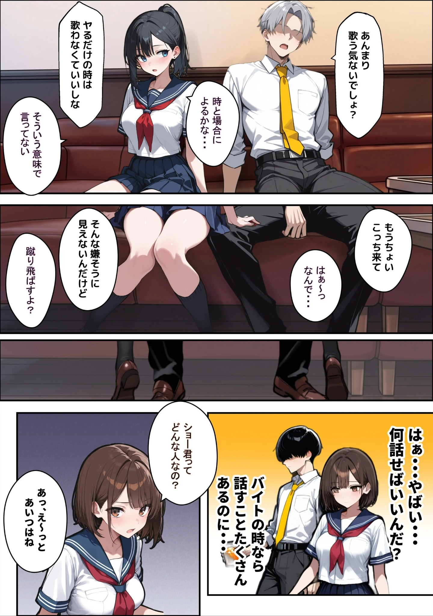 「他校で噂のヤリマンちゃんに友達もいるのに、カラオケでマ〇コを貸してもらった件【白抜き修正版】（単話）」（ロマンガールズ） 試し読み 10ページ目