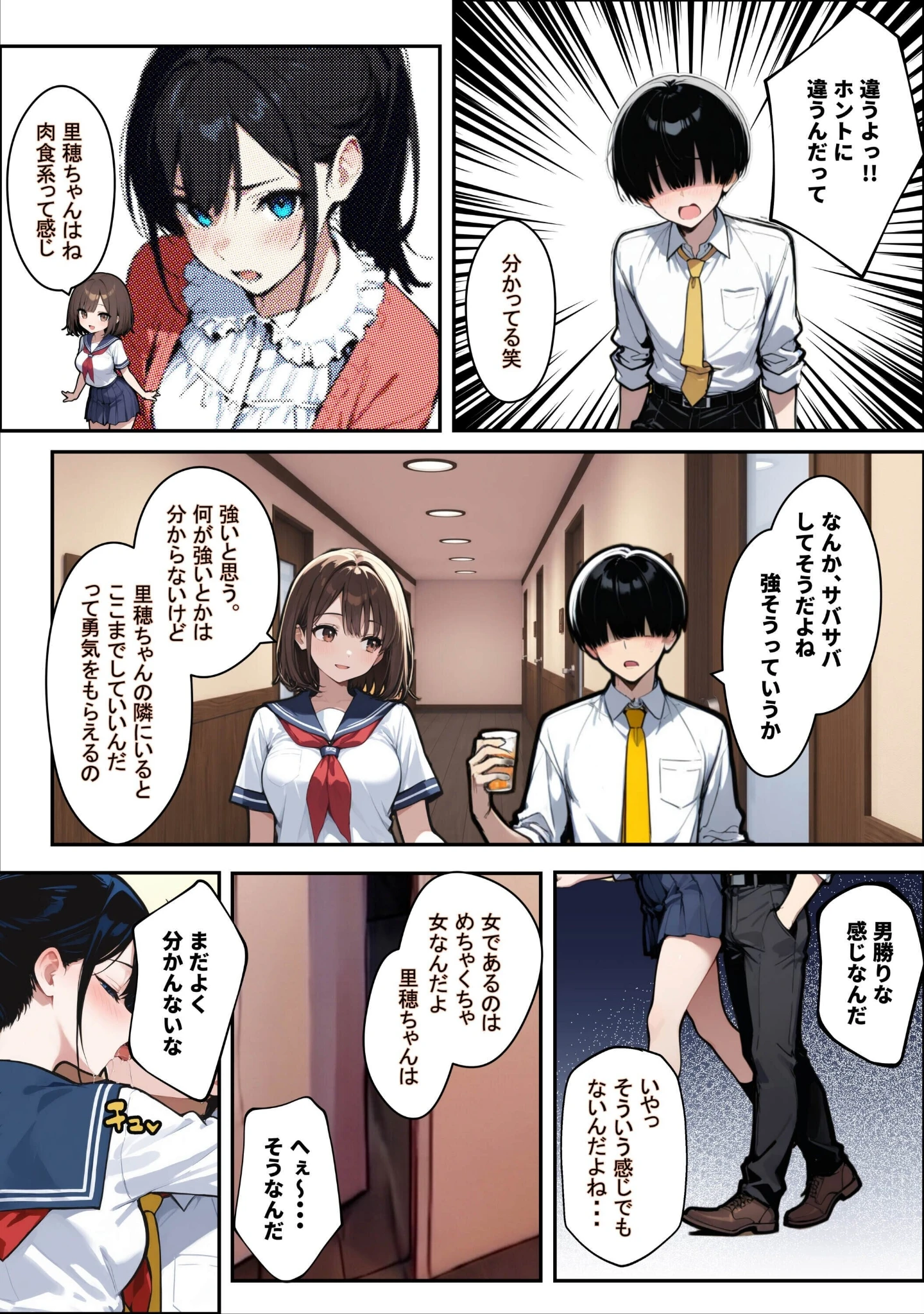 「他校で噂のヤリマンちゃんに友達もいるのに、カラオケでマ〇コを貸してもらった件【白抜き修正版】（単話）」（ロマンガールズ） 試し読み 12ページ目