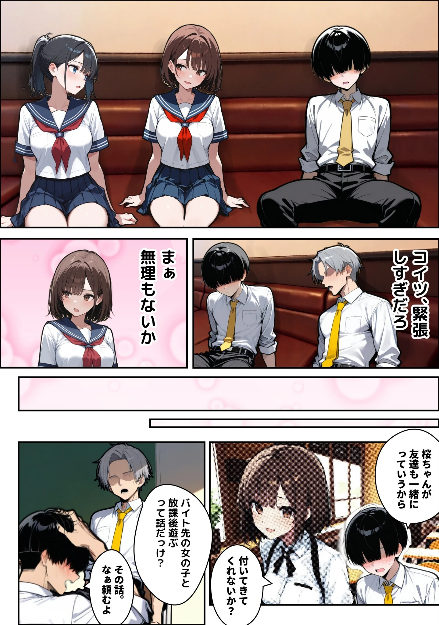 「他校で噂のヤリマンちゃんに友達もいるのに、カラオケでマ〇コを貸してもらった件【白抜き修正版】（単話）」（ロマンガールズ） 試し読み 5ページ目