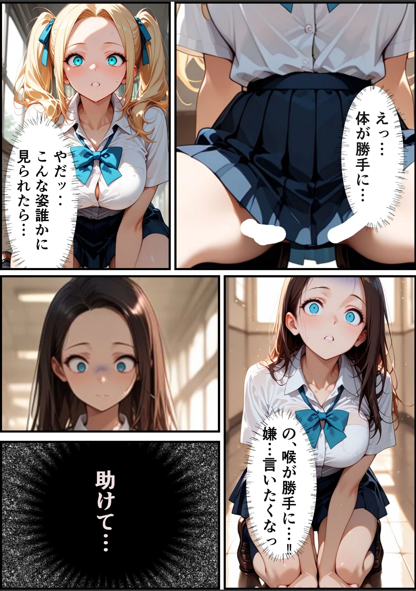「校則改変アプリ〜ゴミ扱いしてた俺の肉〇で女王たちがメス堕ち【白抜き修正版】（単話）」（むちプリギャル舎） 試し読み 14ページ目