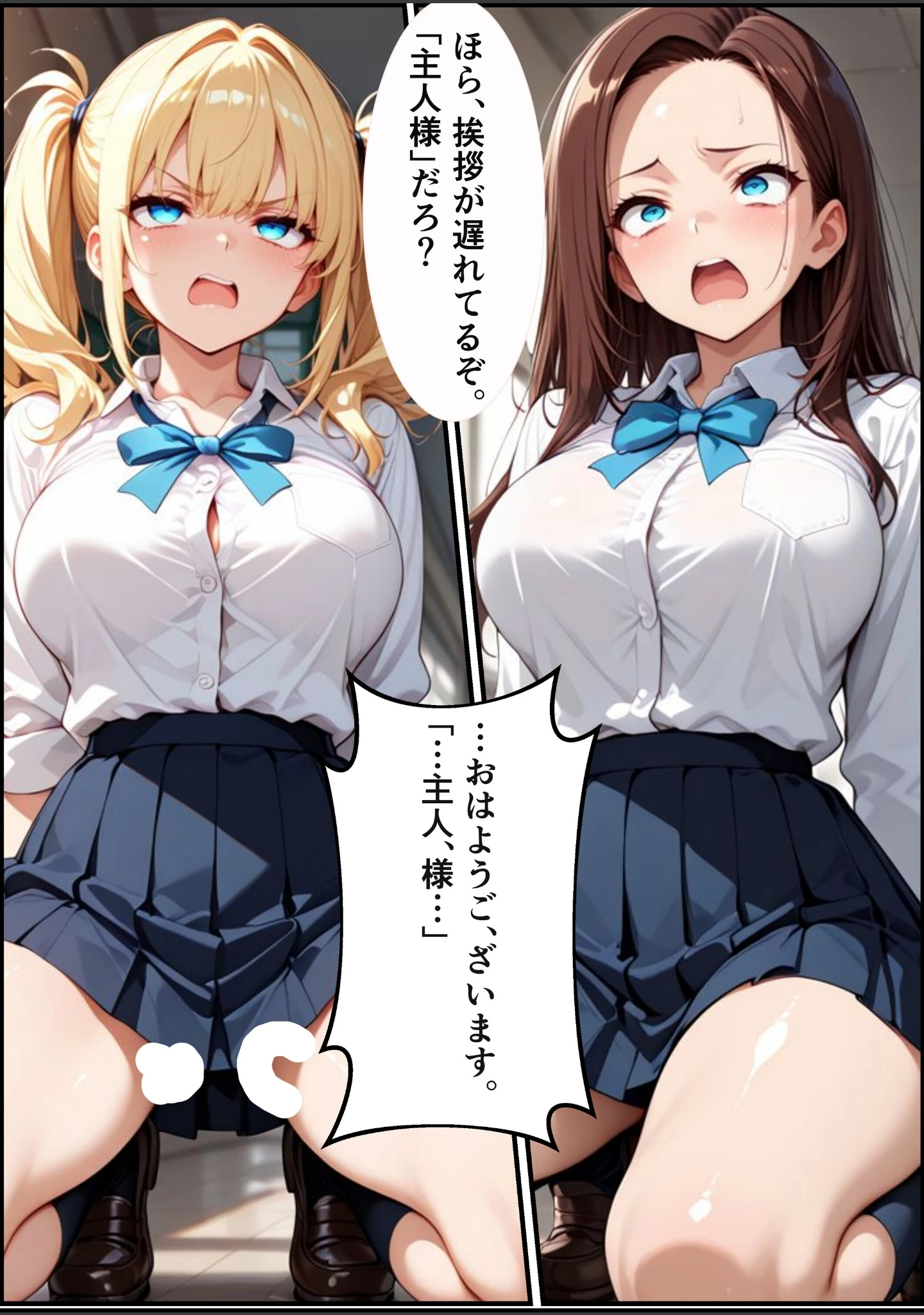 「校則改変アプリ〜ゴミ扱いしてた俺の肉〇で女王たちがメス堕ち【白抜き修正版】（単話）」（むちプリギャル舎） 試し読み 15ページ目